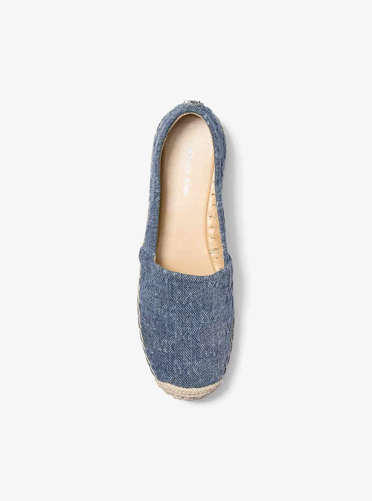 Espadrillas con plateau in denim con logo Lynn goffrato Espadrillas con plateau in denim con logo Lynn goffrato