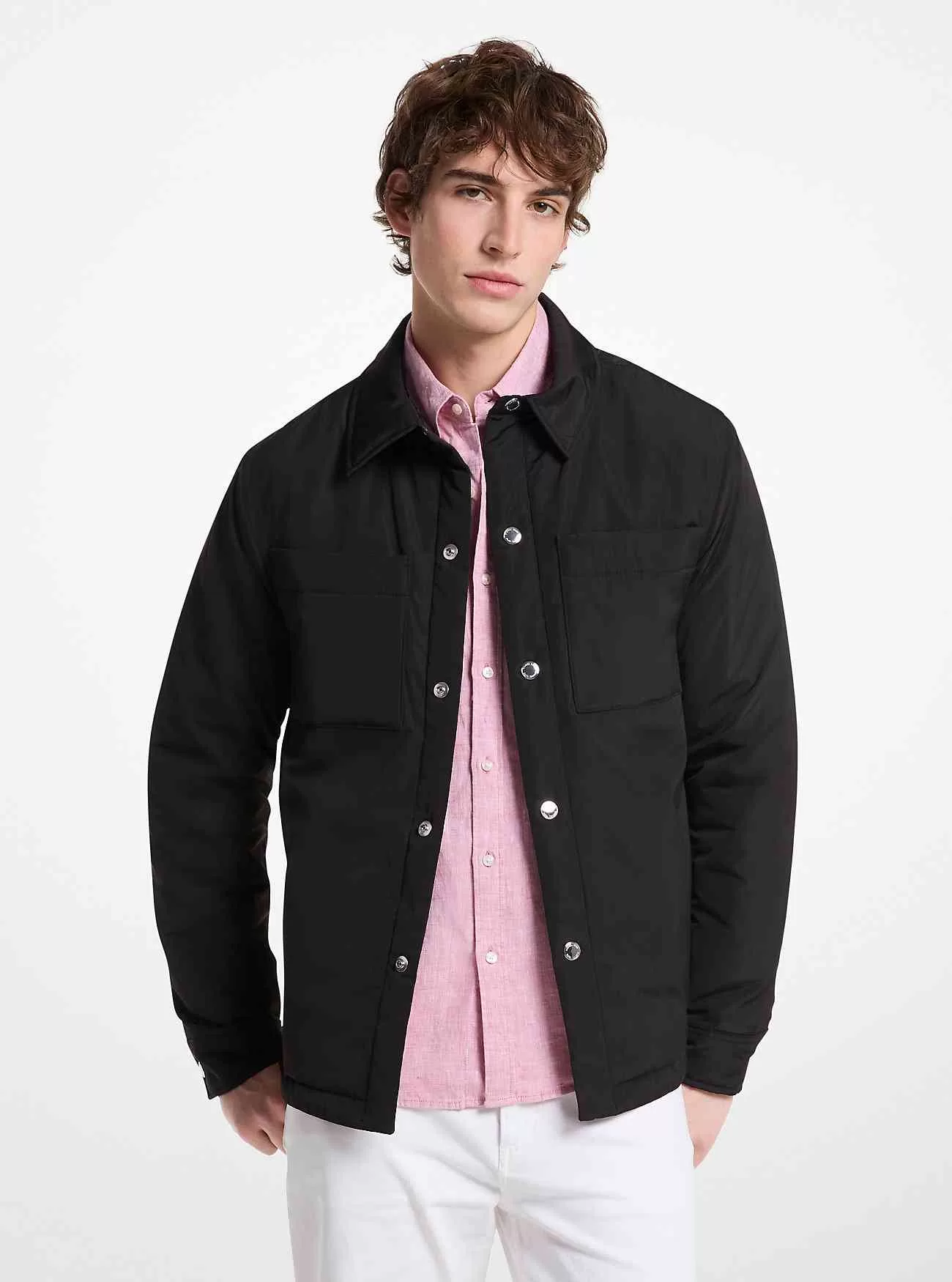 Giacca a camicia tessuta