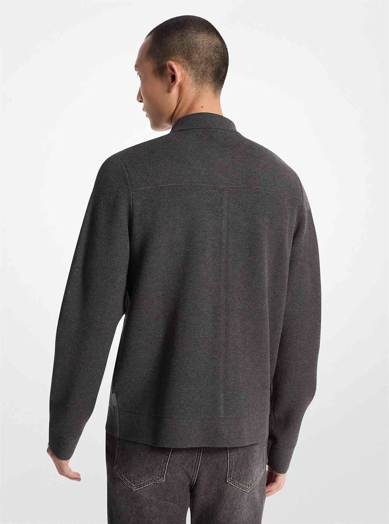 Giacca con bottoni automatici in misto viscosa