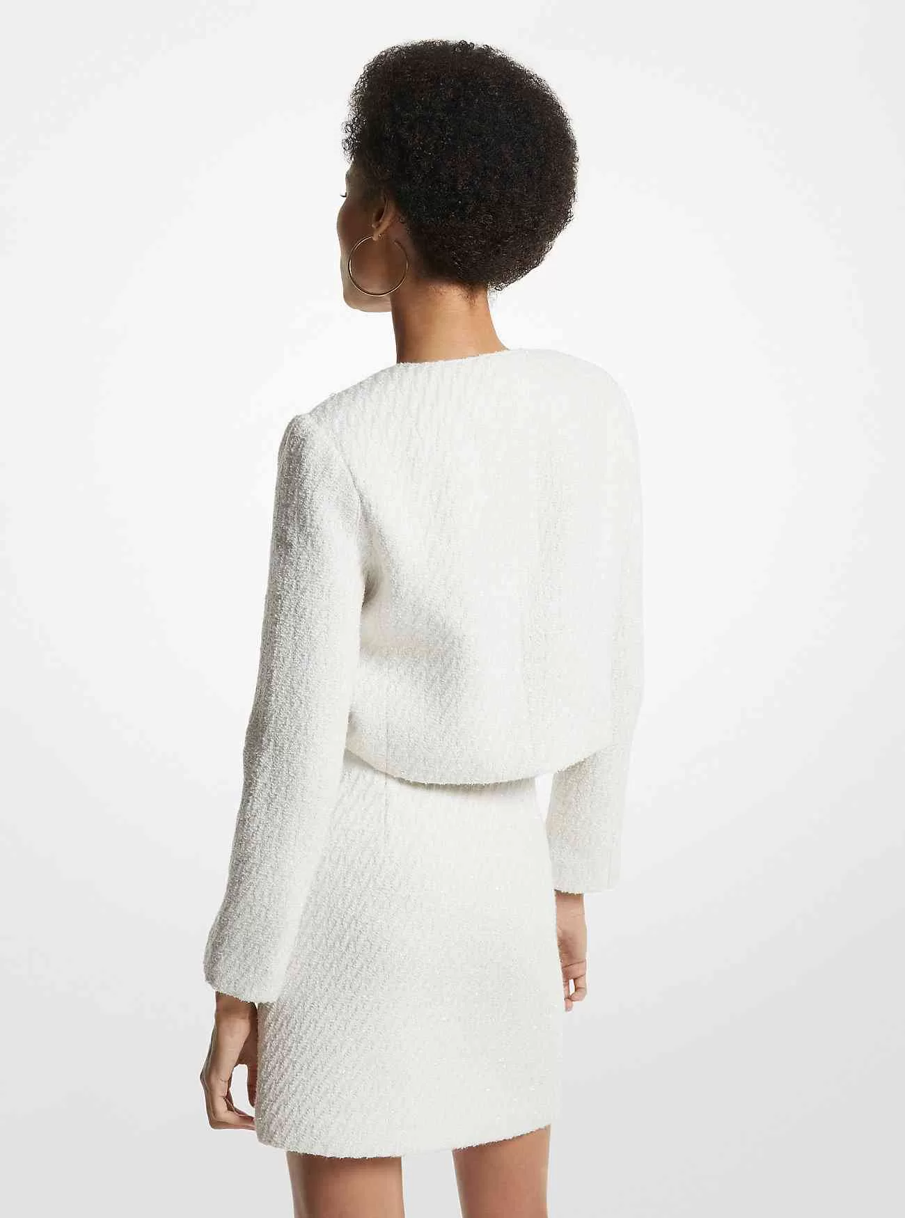 Giacca in tweed metallizzato