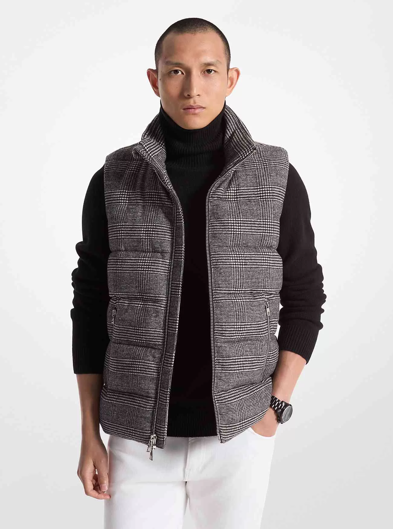 Gilet trapuntato Principe di Galles-CF4202BFF1