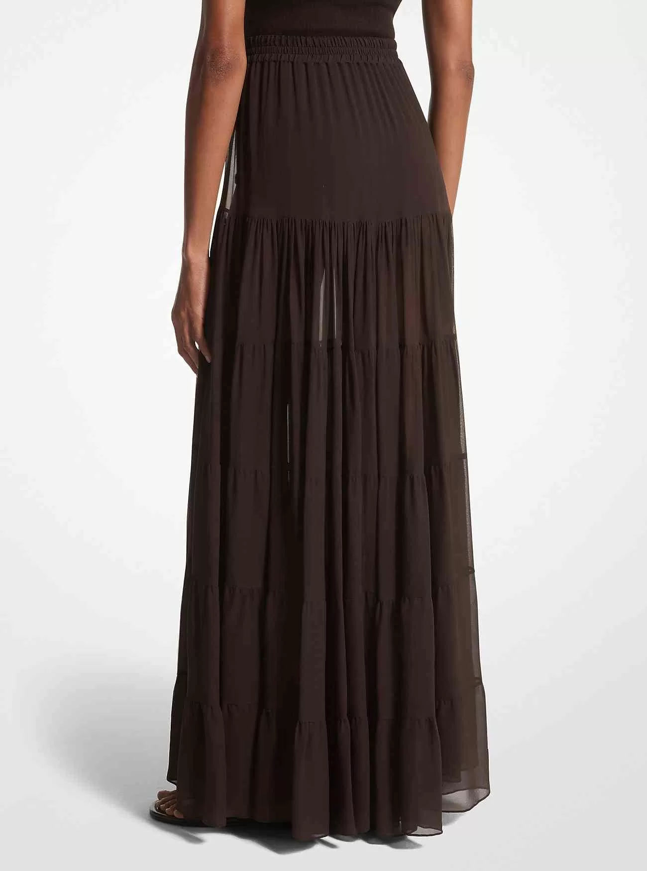 Gonna in chiffon di seta