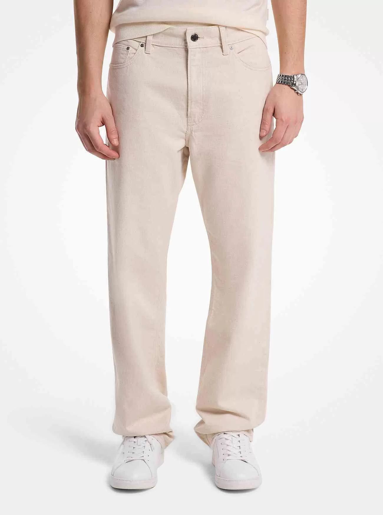 Jeans Finn in denim elasticizzato dal taglio dritto