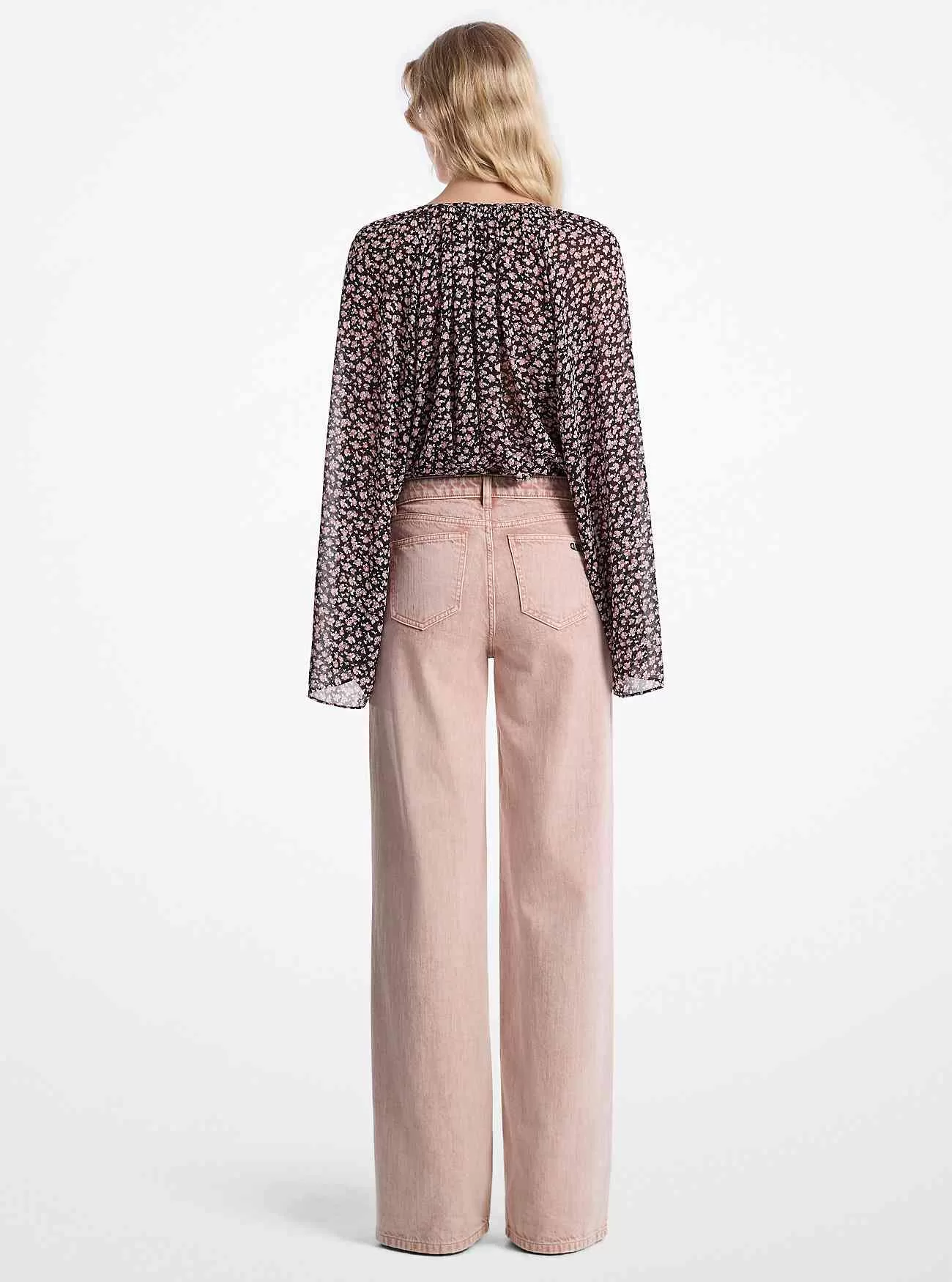 Jeans a gamba larga tinti in capo