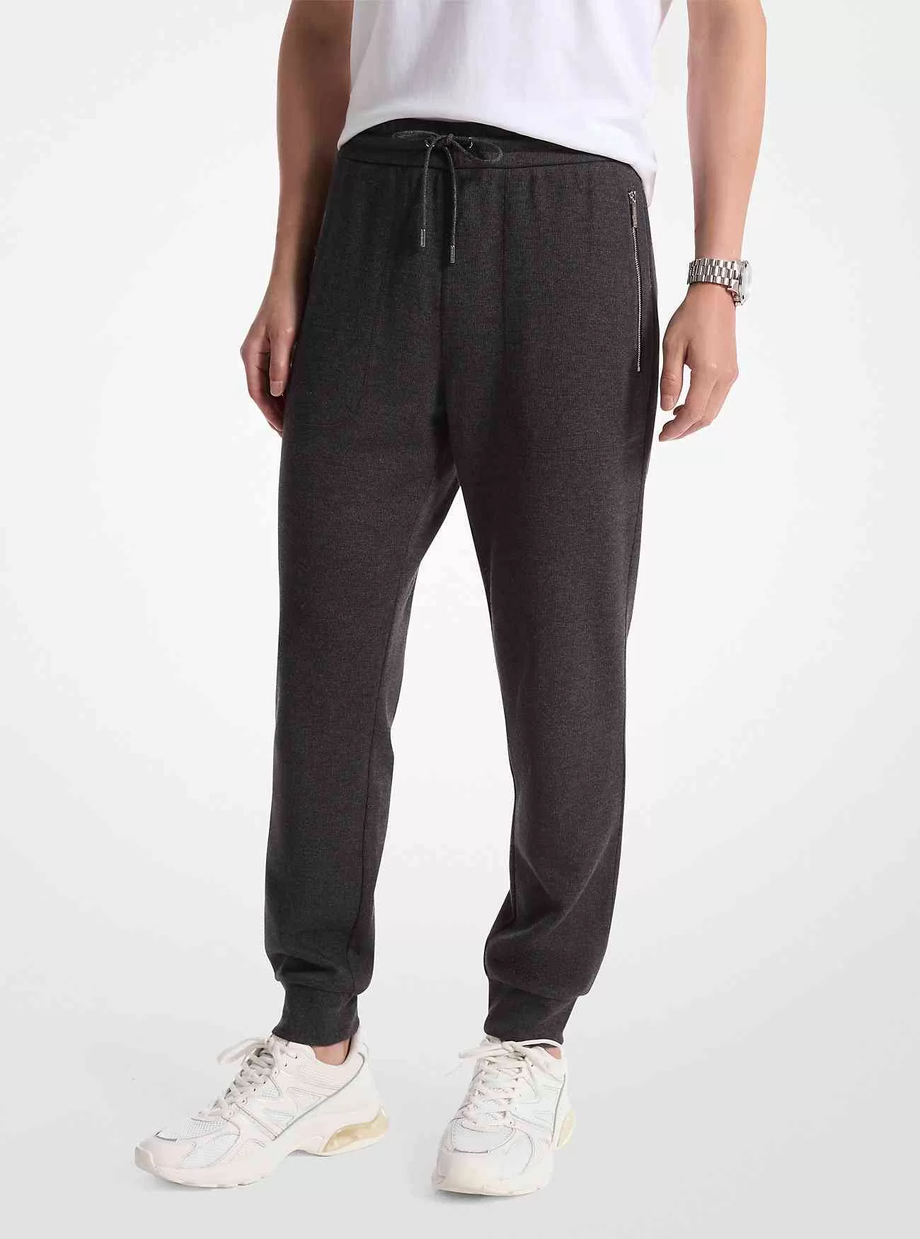 Joggers con coulisse in misto cotone