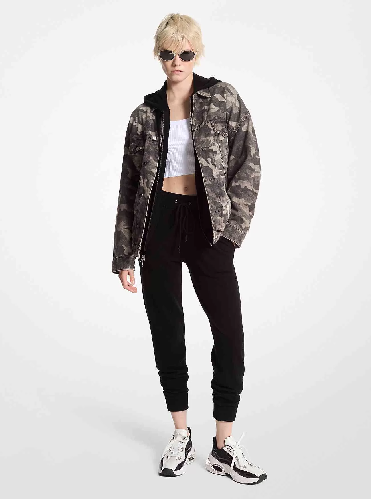 Joggers in misto lana e cashmere