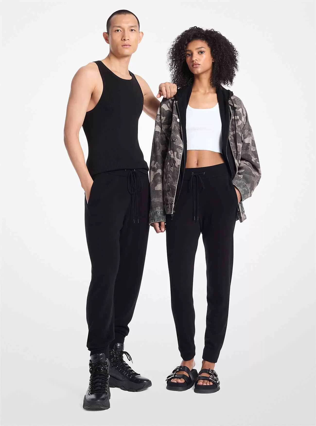 Joggers in misto lana e cashmere