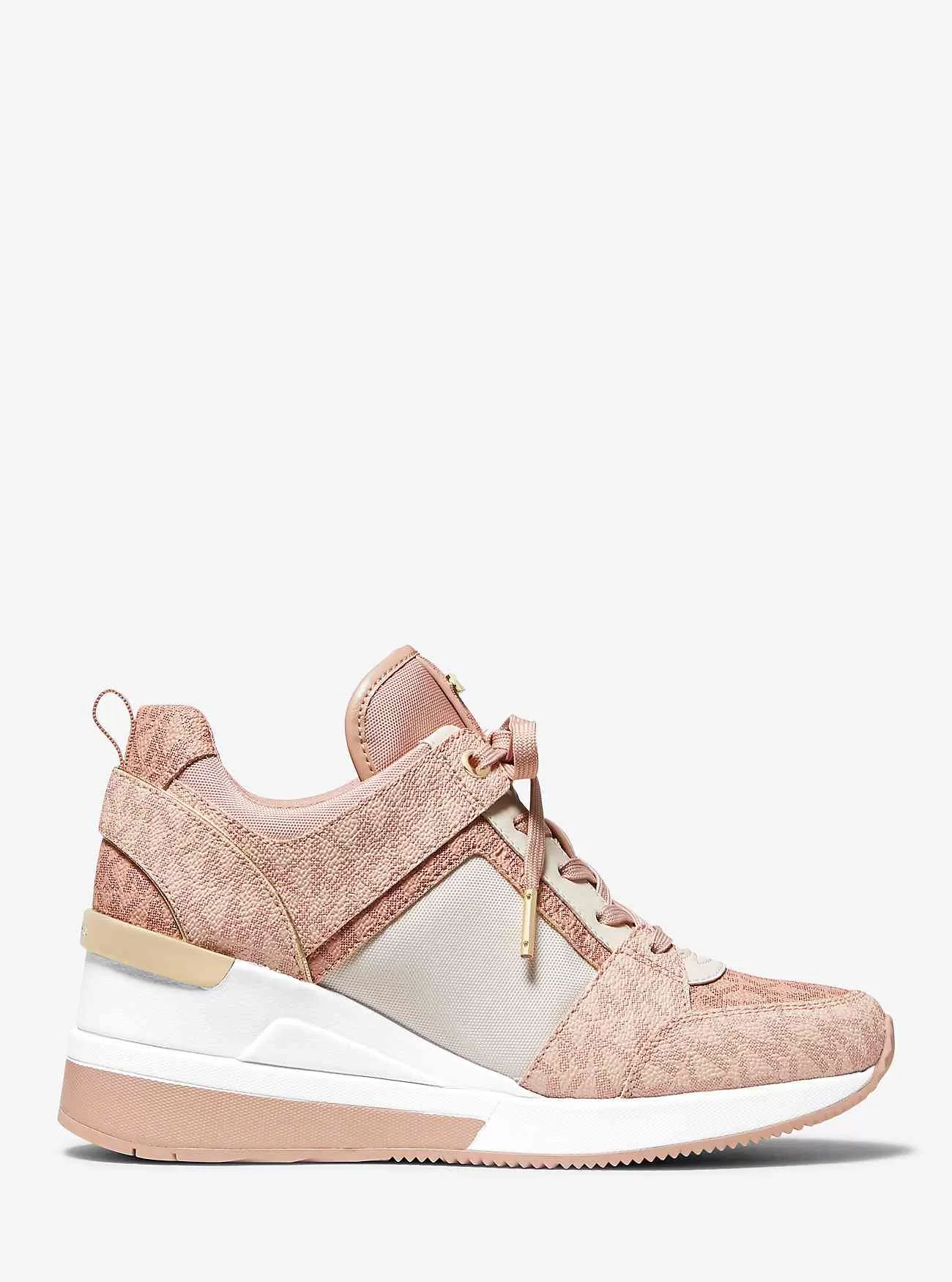 Logo Georgie color block e scarpe da ginnastica in pelle