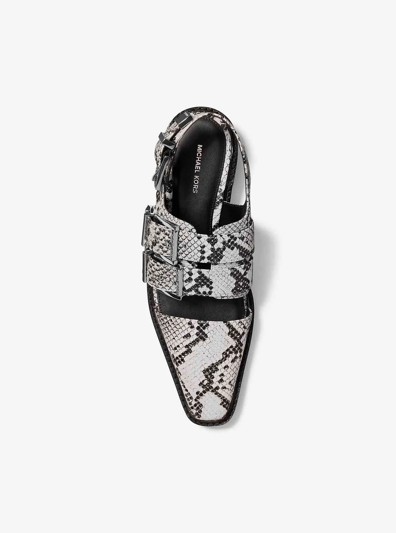 Mocassino slingback in pelle goffrata Darrington Snake Mocassino slingback in pelle goffrata Darrington Snake