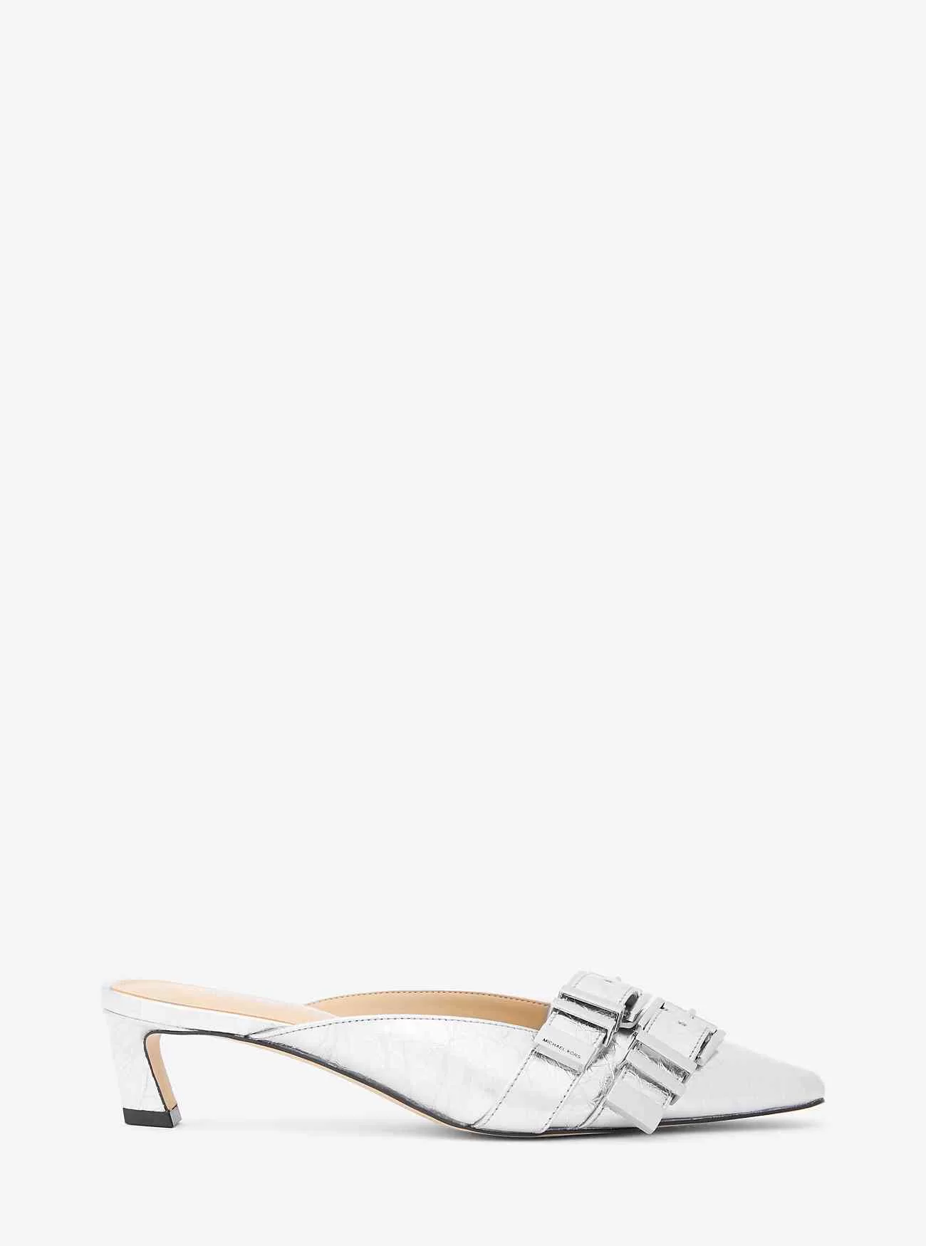 Mulo Darrington in pelle metallizzata craquelé