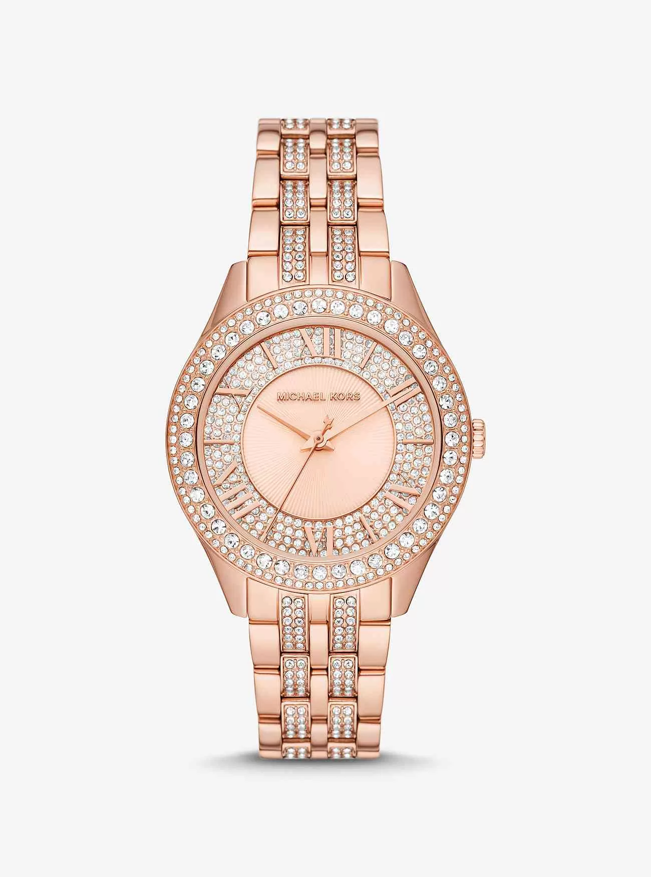 Orologio Harlowe Pavé tonalità oro rosa