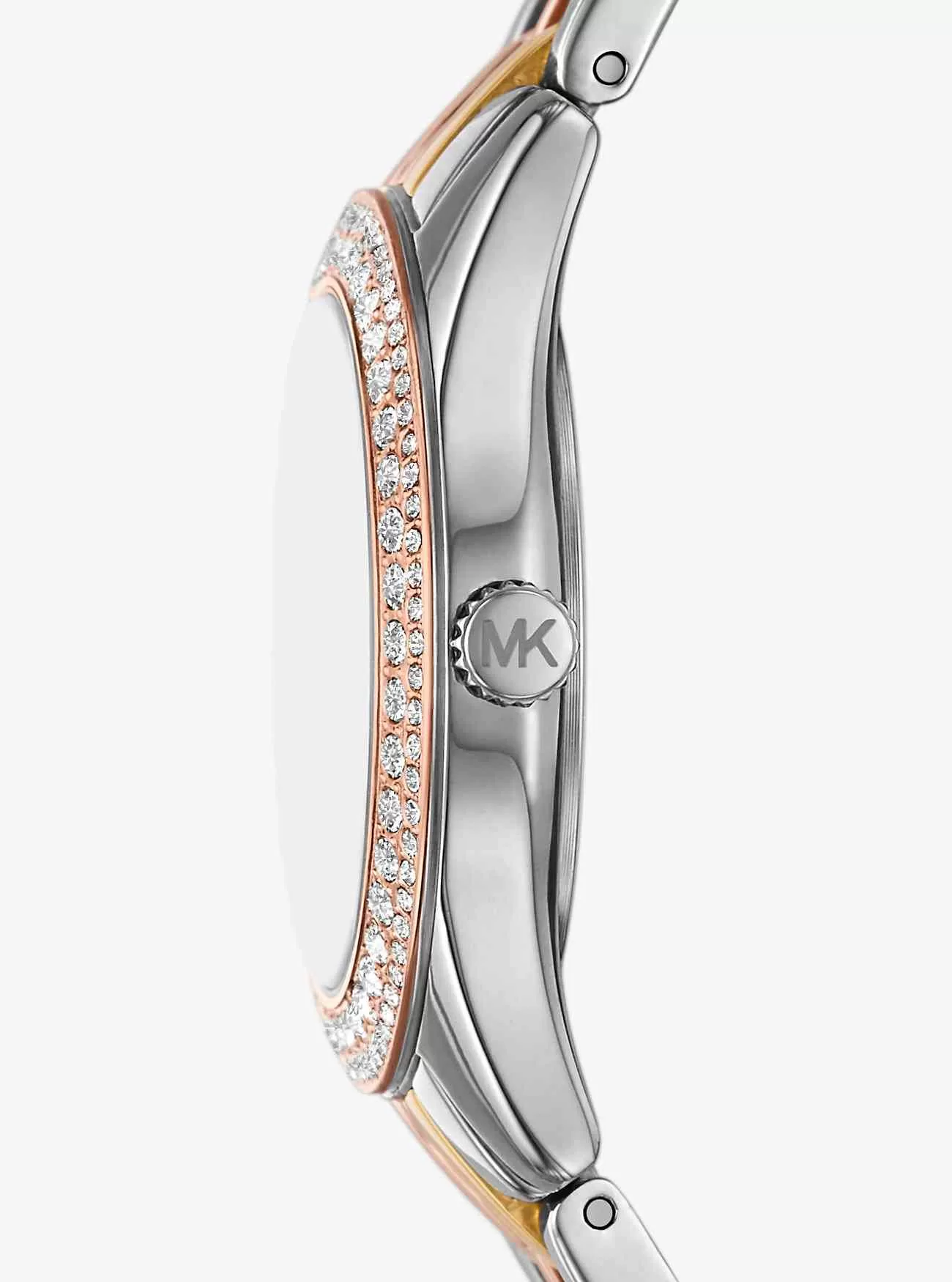 Orologio Mini Harlowe Pavé Tri-Tone