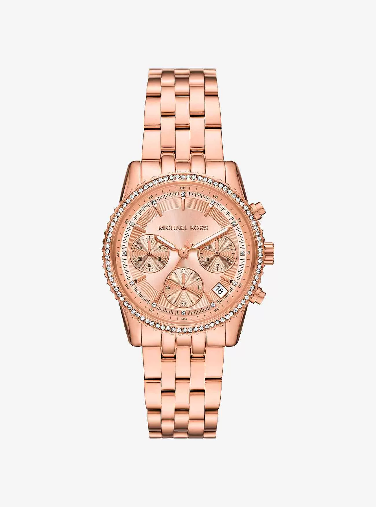 Orologio Mini Ritz Pavé tonalità oro rosa