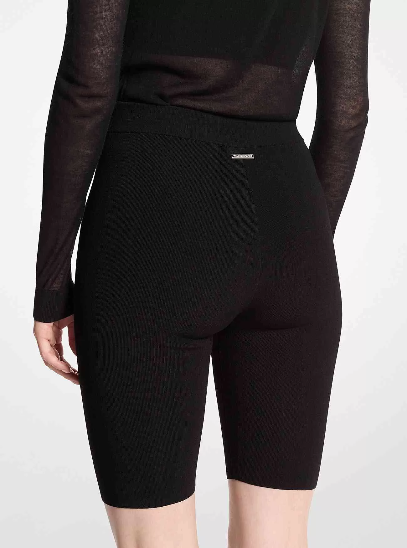 Pantaloncini biker in lana elasticizzata