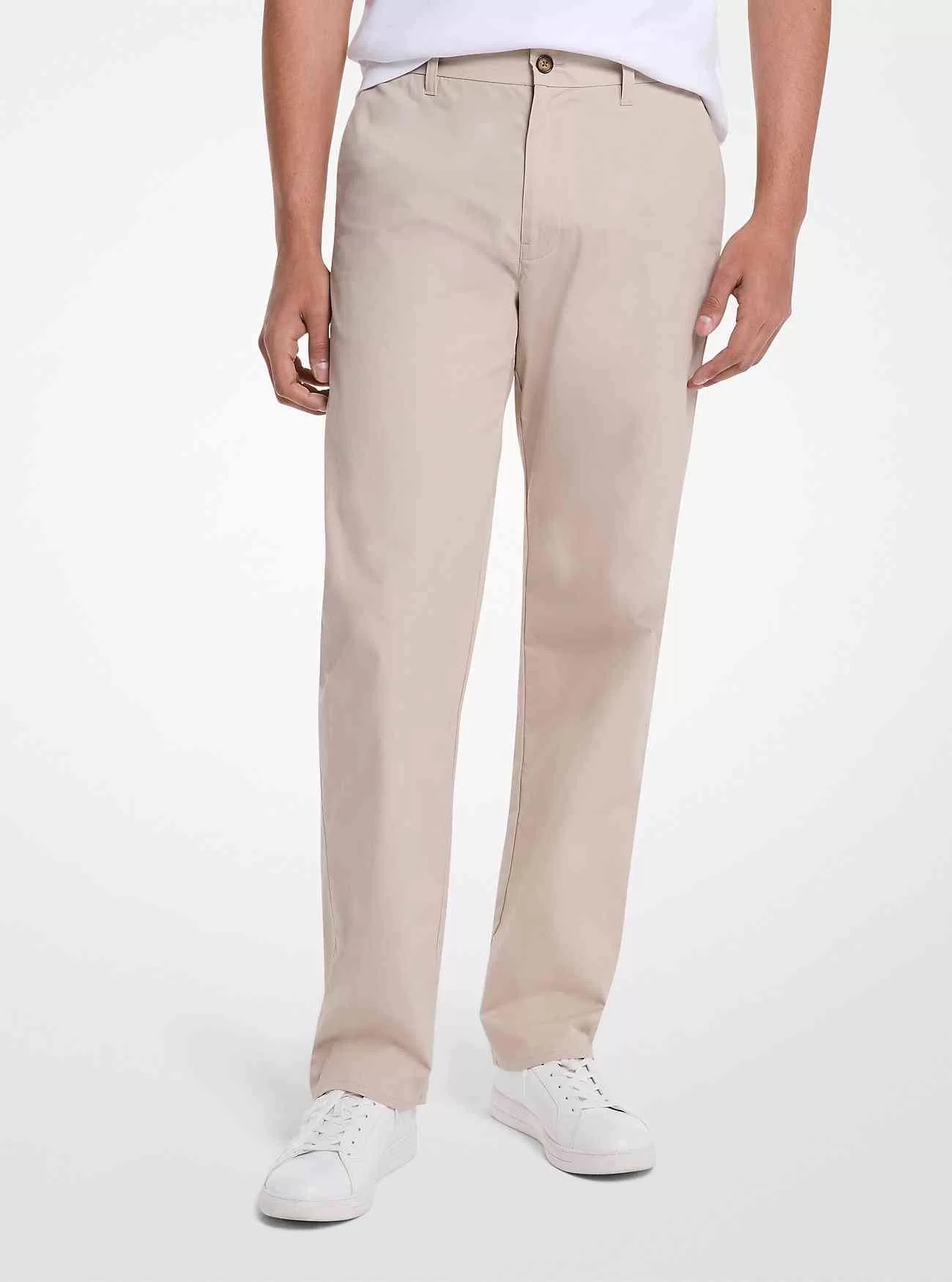 Pantaloni chino in cotone dalla vestibilità dritta Finn