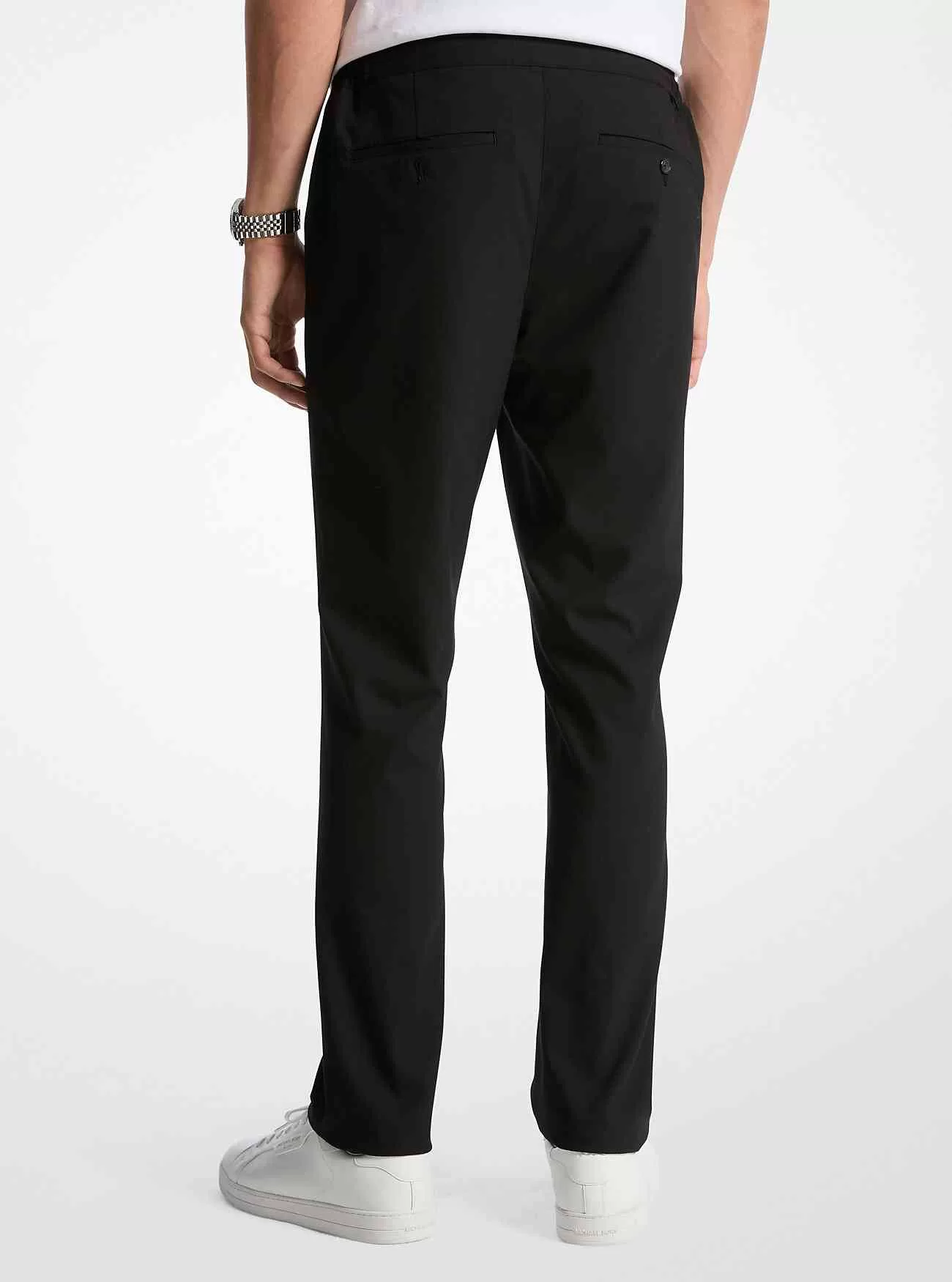 Pantaloni con coulisse in tessuto