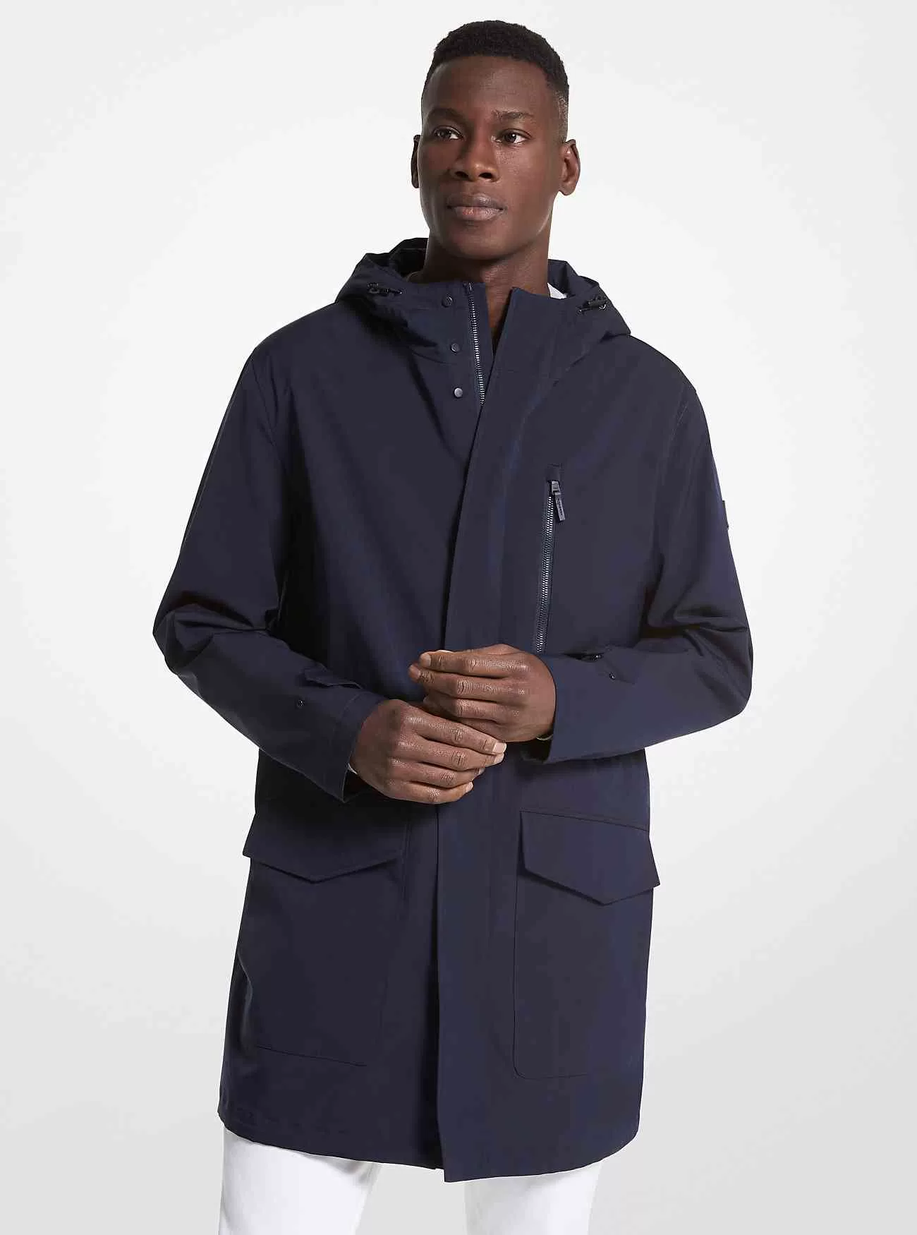 Parka con cappuccio in tessuto-MC97043