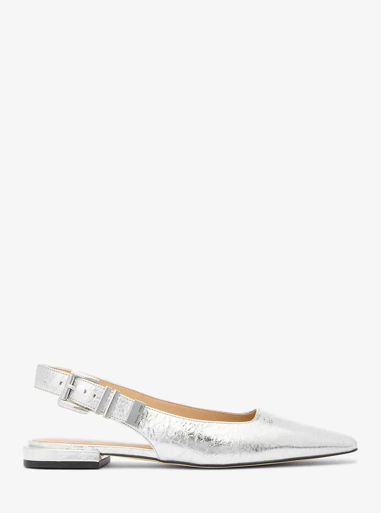 Piatto Darrington in pelle craquelé metallizzata