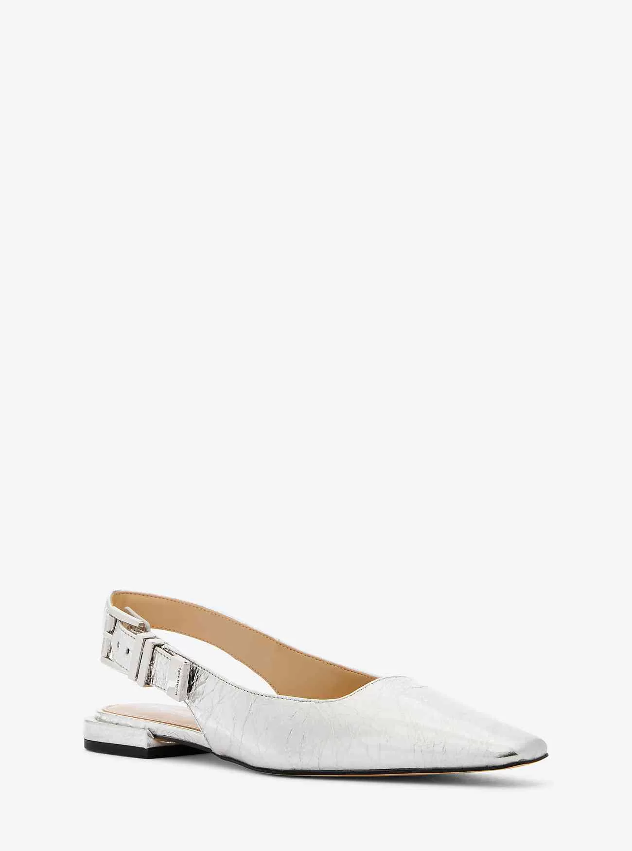 Piatto Darrington in pelle craquelé metallizzata