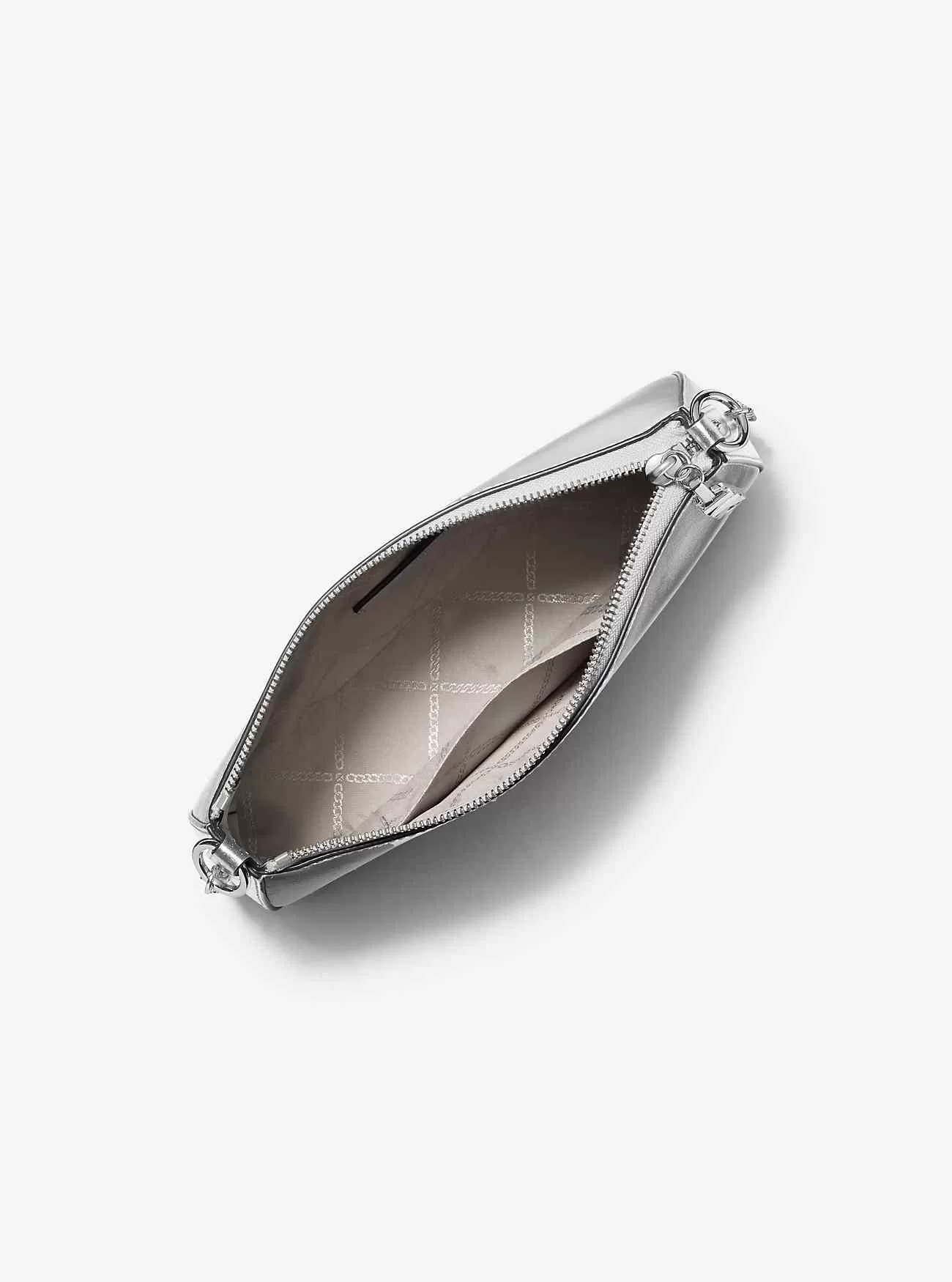 Pochette Empire media in pelle metallizzata