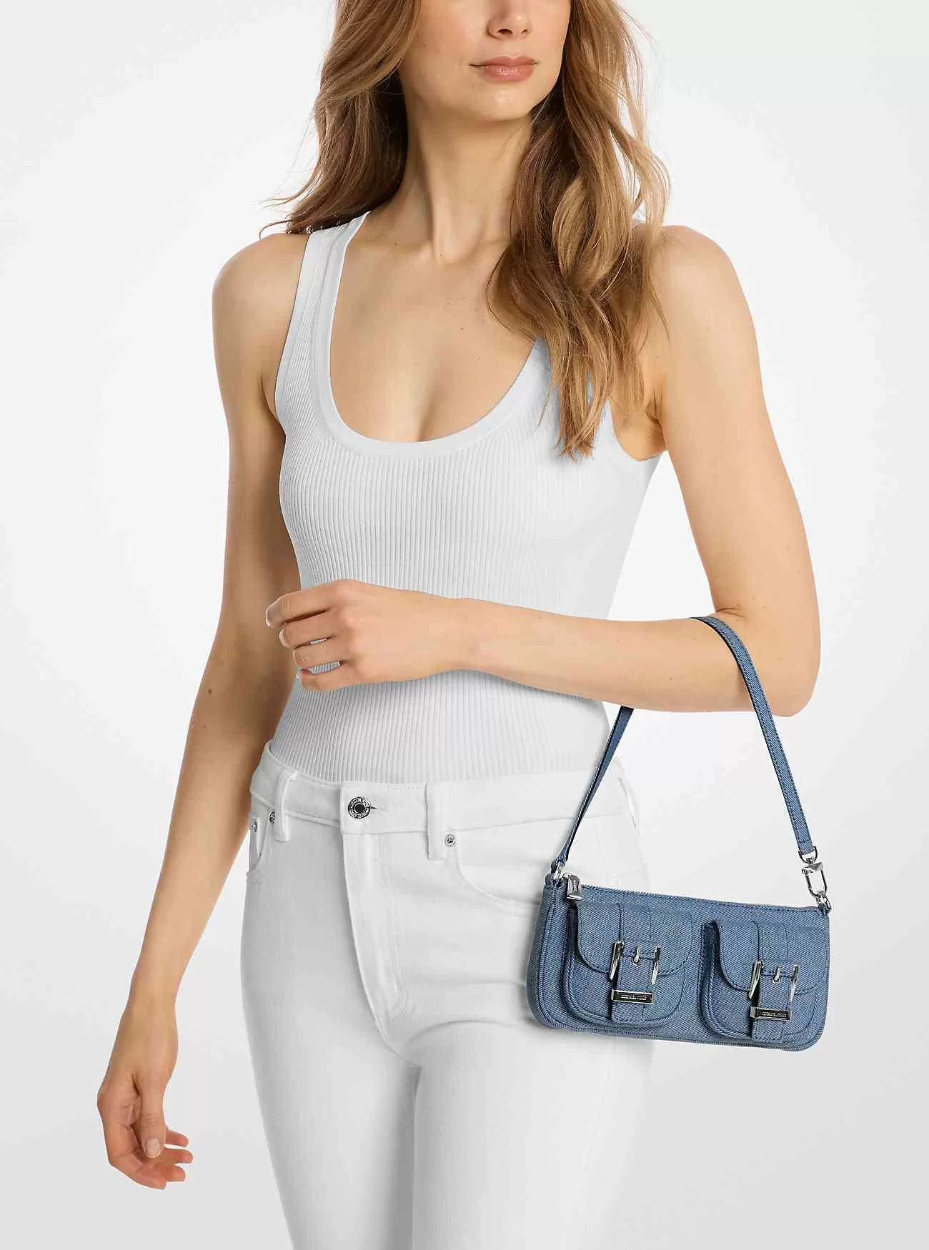 Pochette Zoe piccola in denim Pochette Zoe piccola in denim