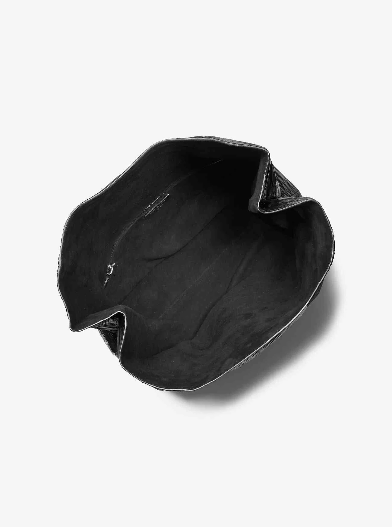 Pochette porta pranzo media in pelle goffrata pitone con monogramma