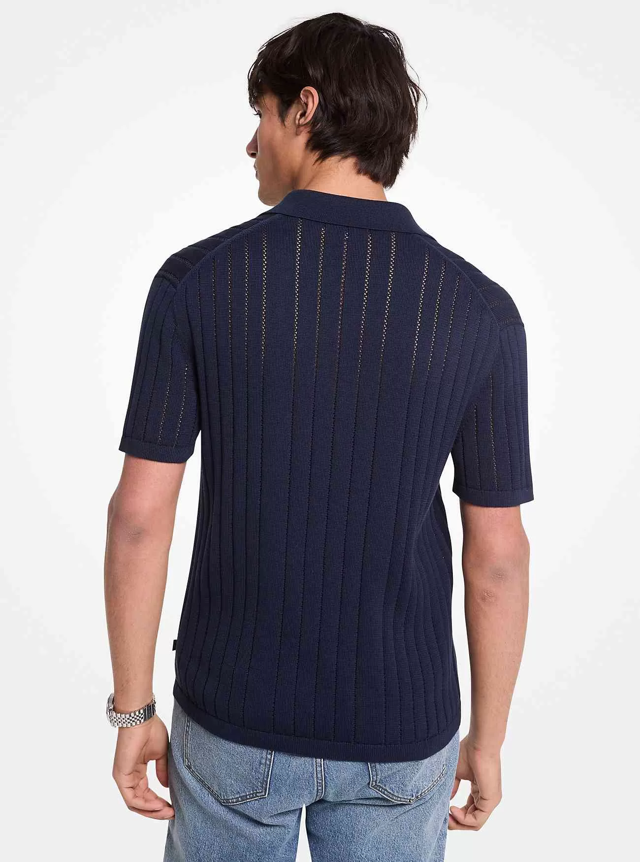 Polo Pointelle in cotone