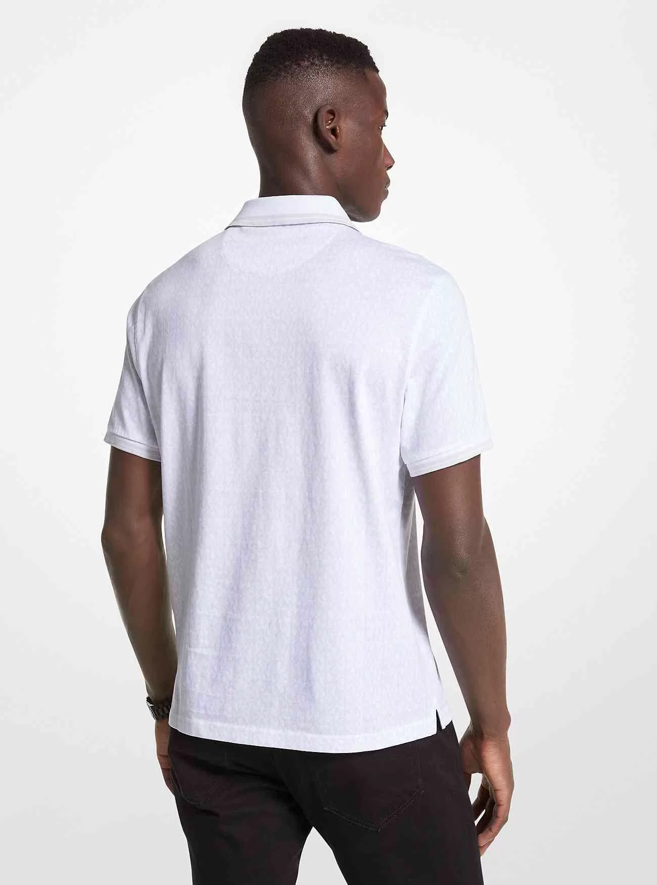 Polo in jersey di cotone con stampa logo Greenwich