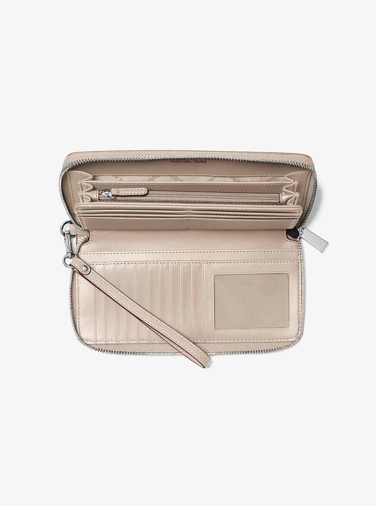 Portafoglio Continental grande in pelle martellata