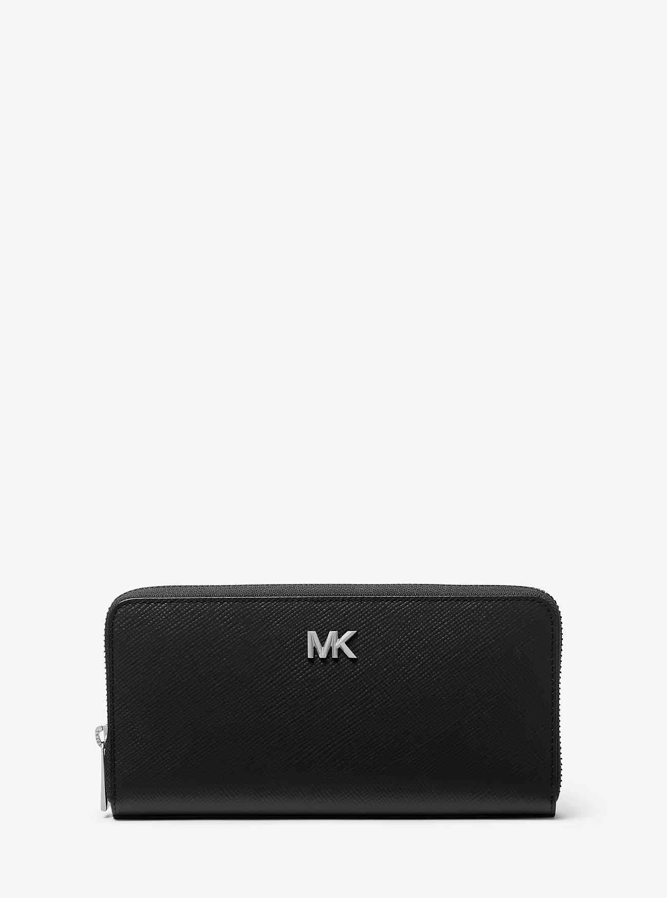 Portafoglio con cerniera Edison in pelle