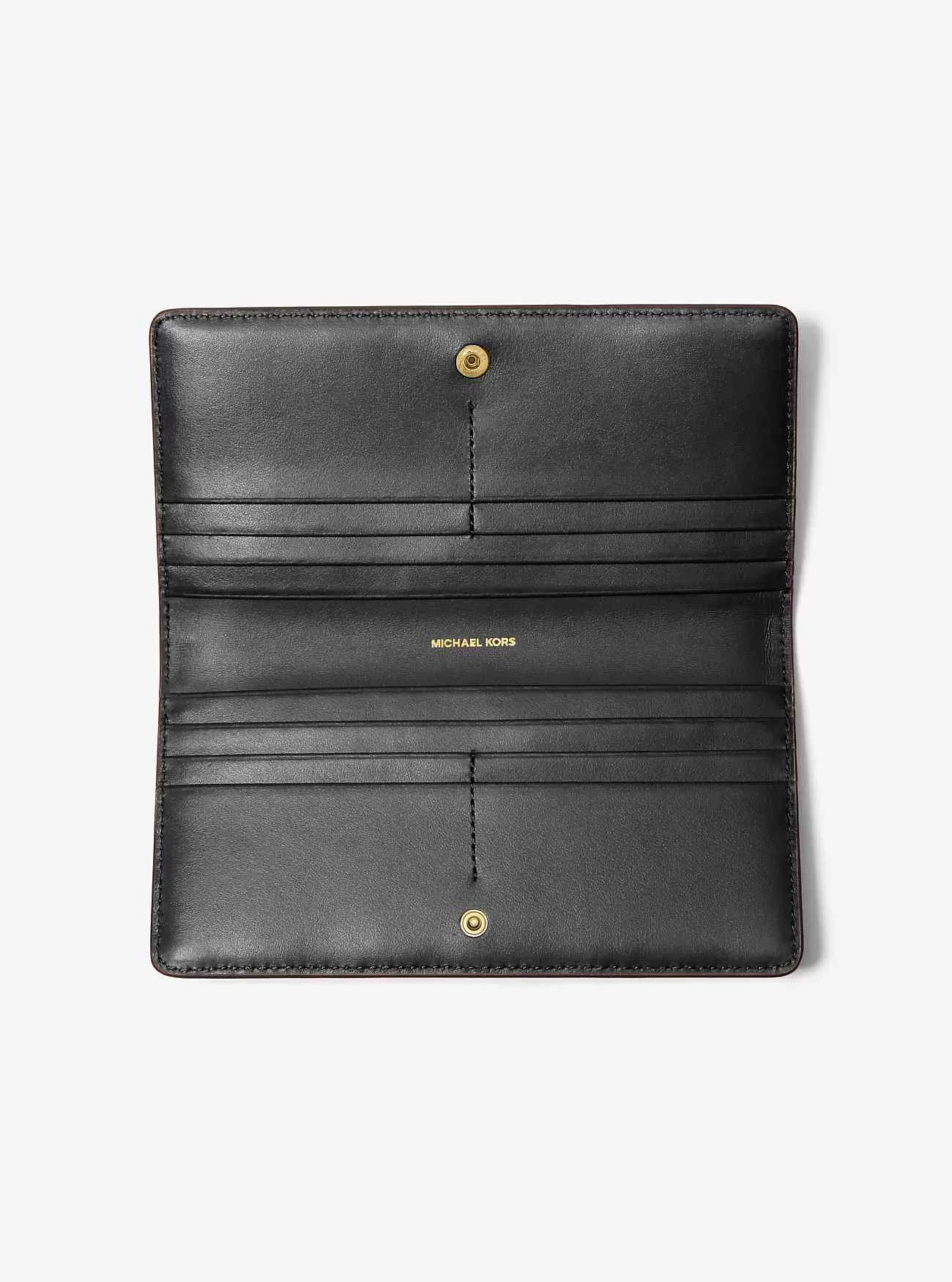 Portafoglio grande con chiusura a scatto frontale con logo Bryant