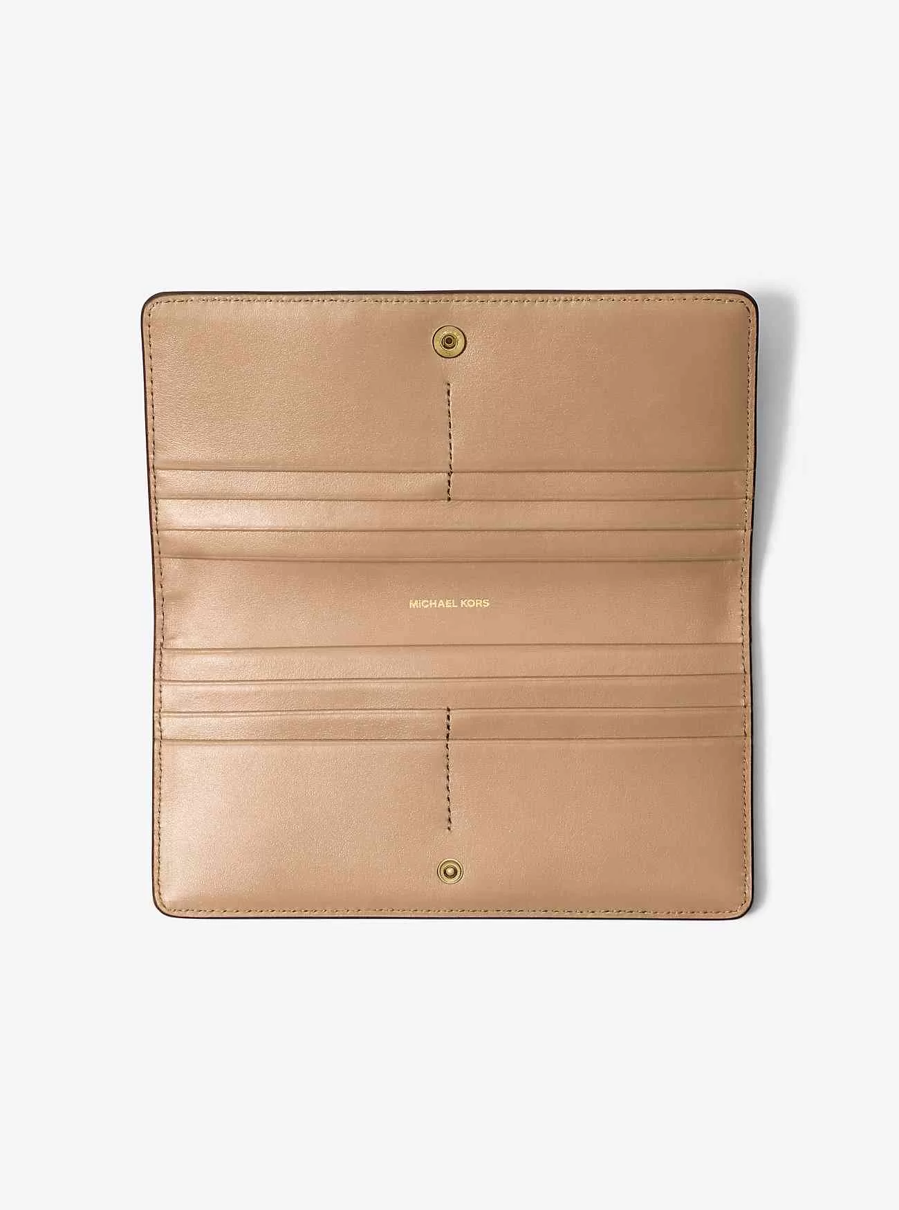 Portafoglio grande con chiusura a scatto frontale in pelle martellata Bryant