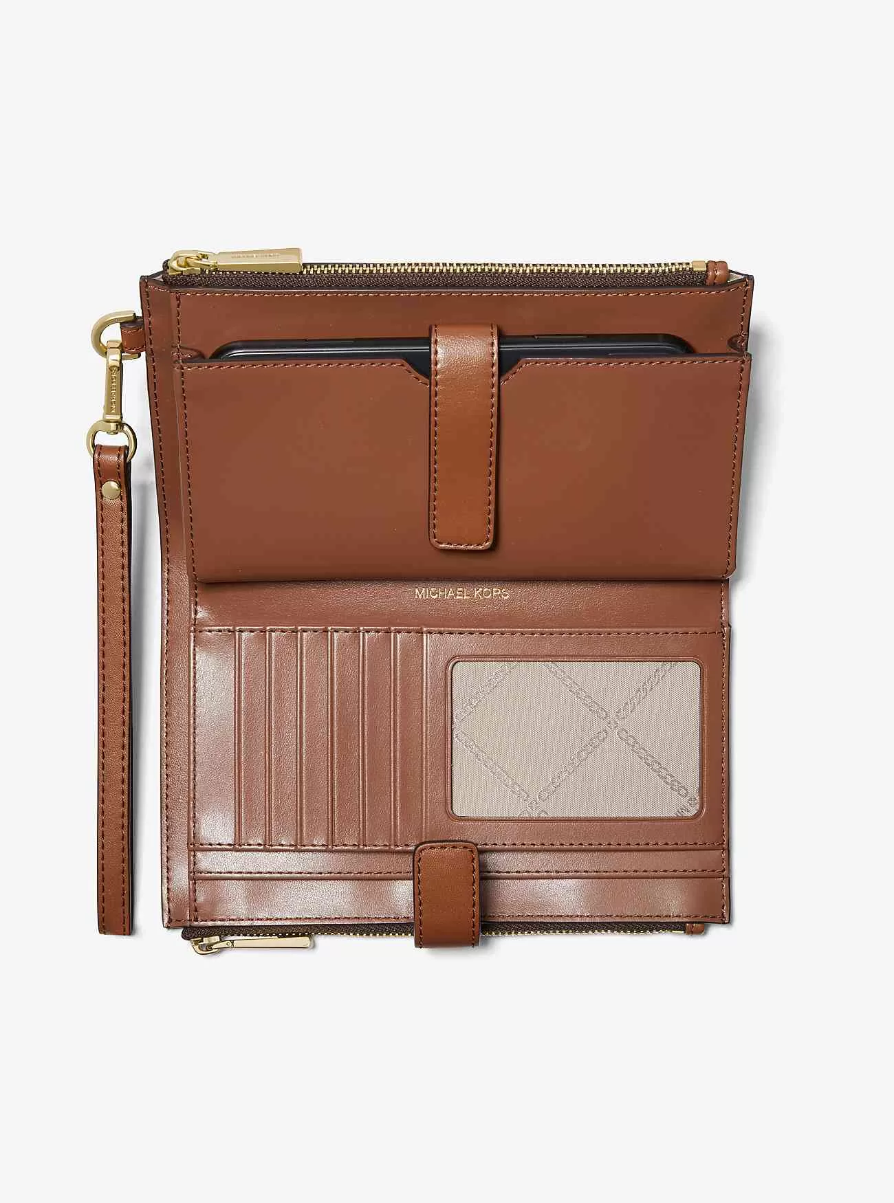 Portafoglio per smartphone Jet Set grande con logo a righe