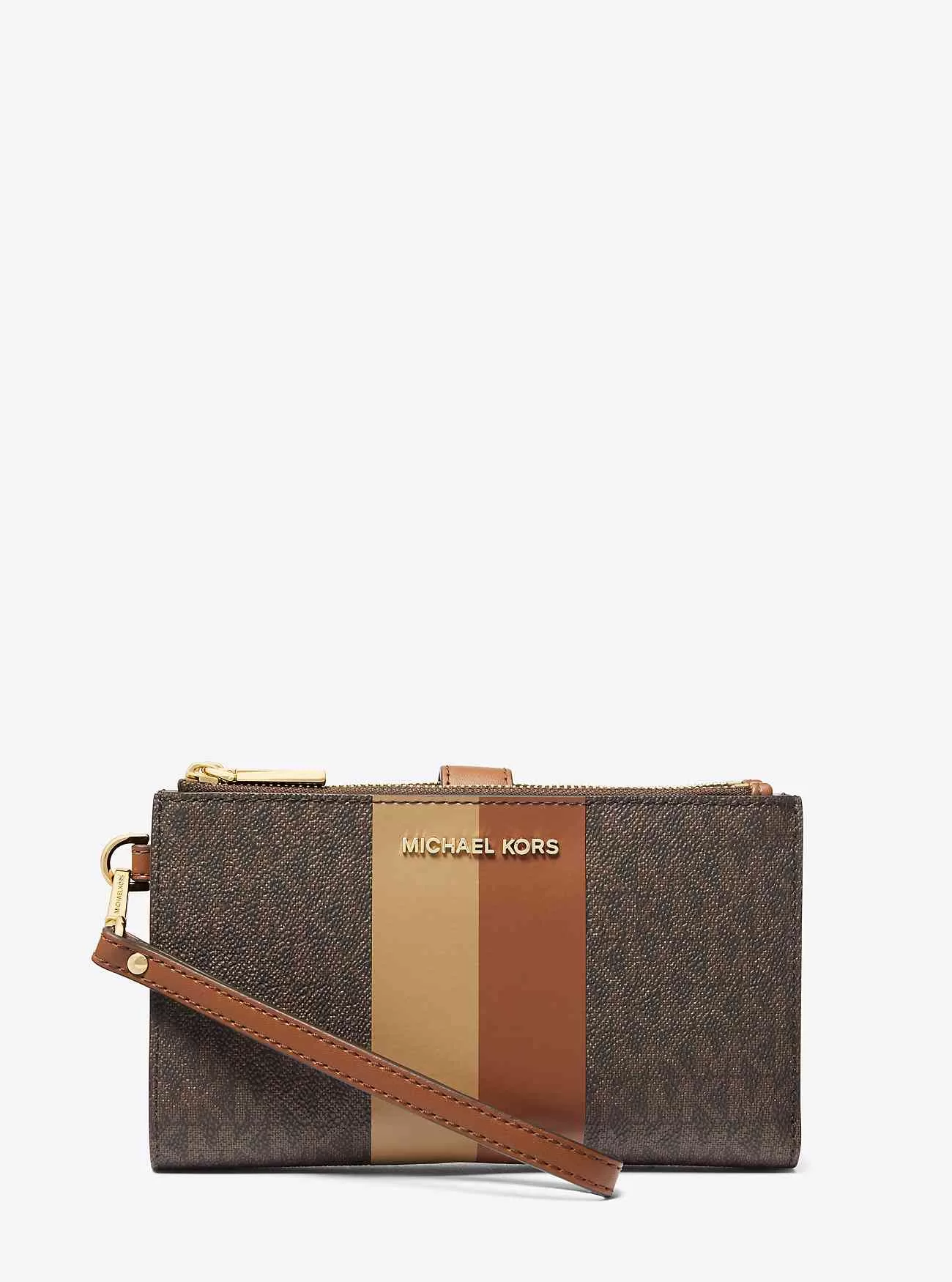 Portafoglio per smartphone Jet Set grande con logo a righe