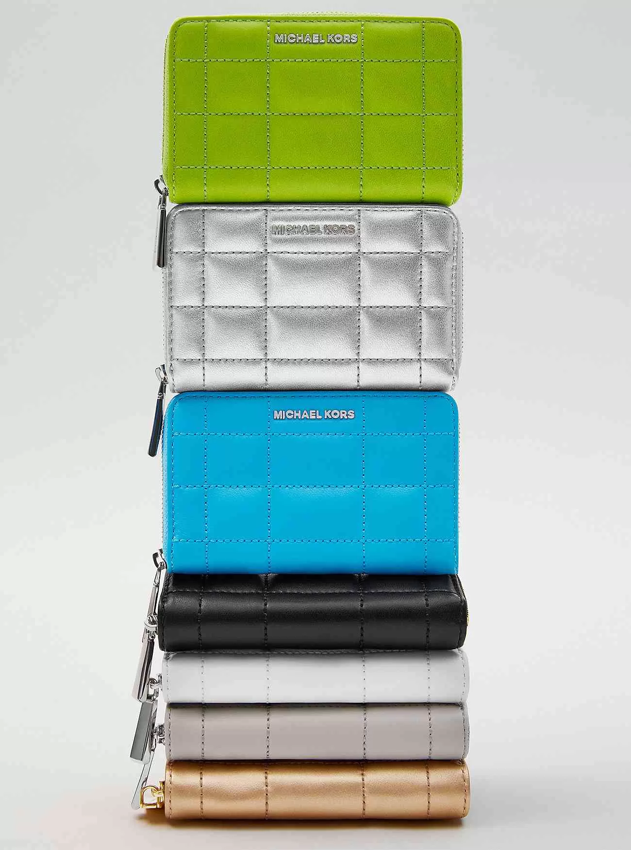 Portafoglio piccolo in pelle trapuntata Portafoglio piccolo in pelle trapuntata