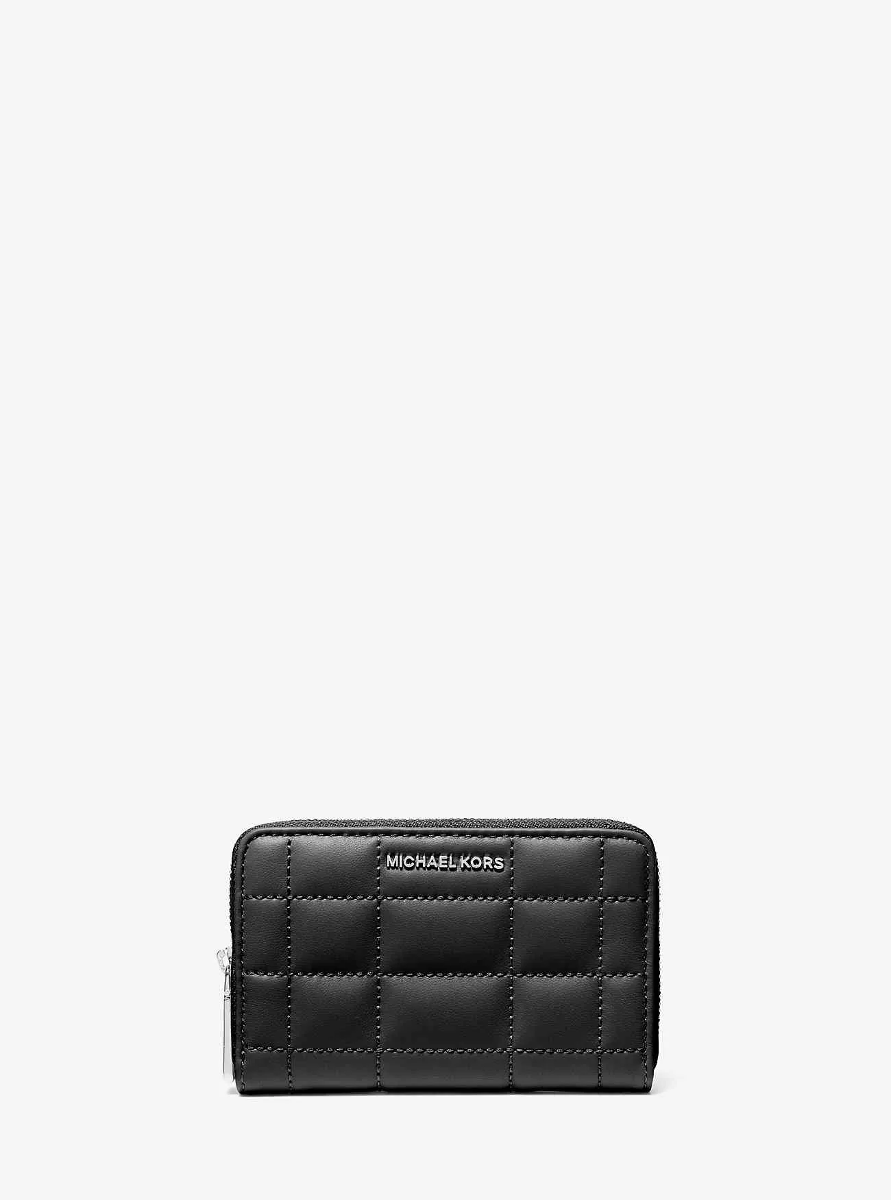 Portafoglio piccolo in pelle trapuntata