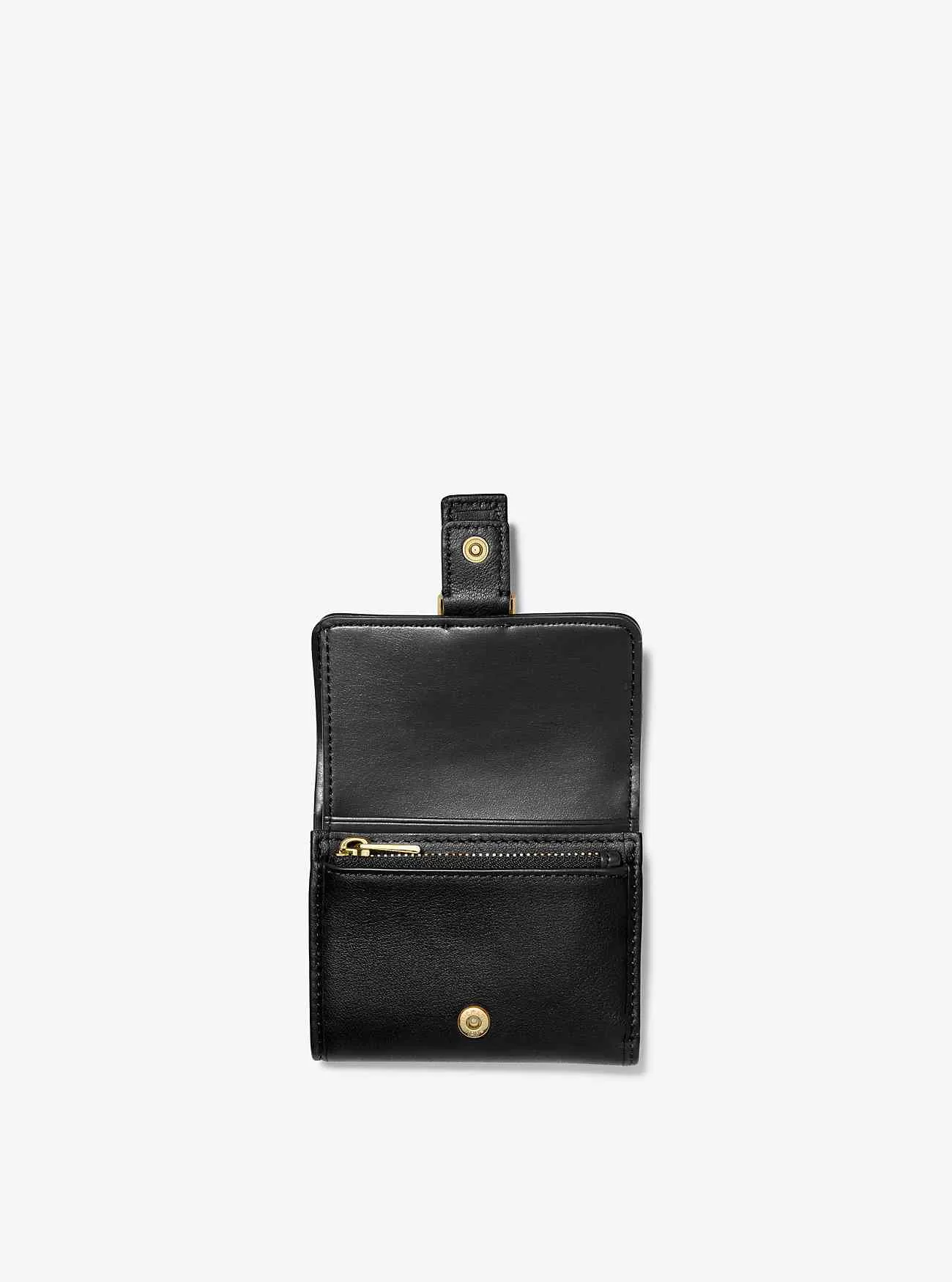 Portafoglio tri-fold piccolo in pelle Colby