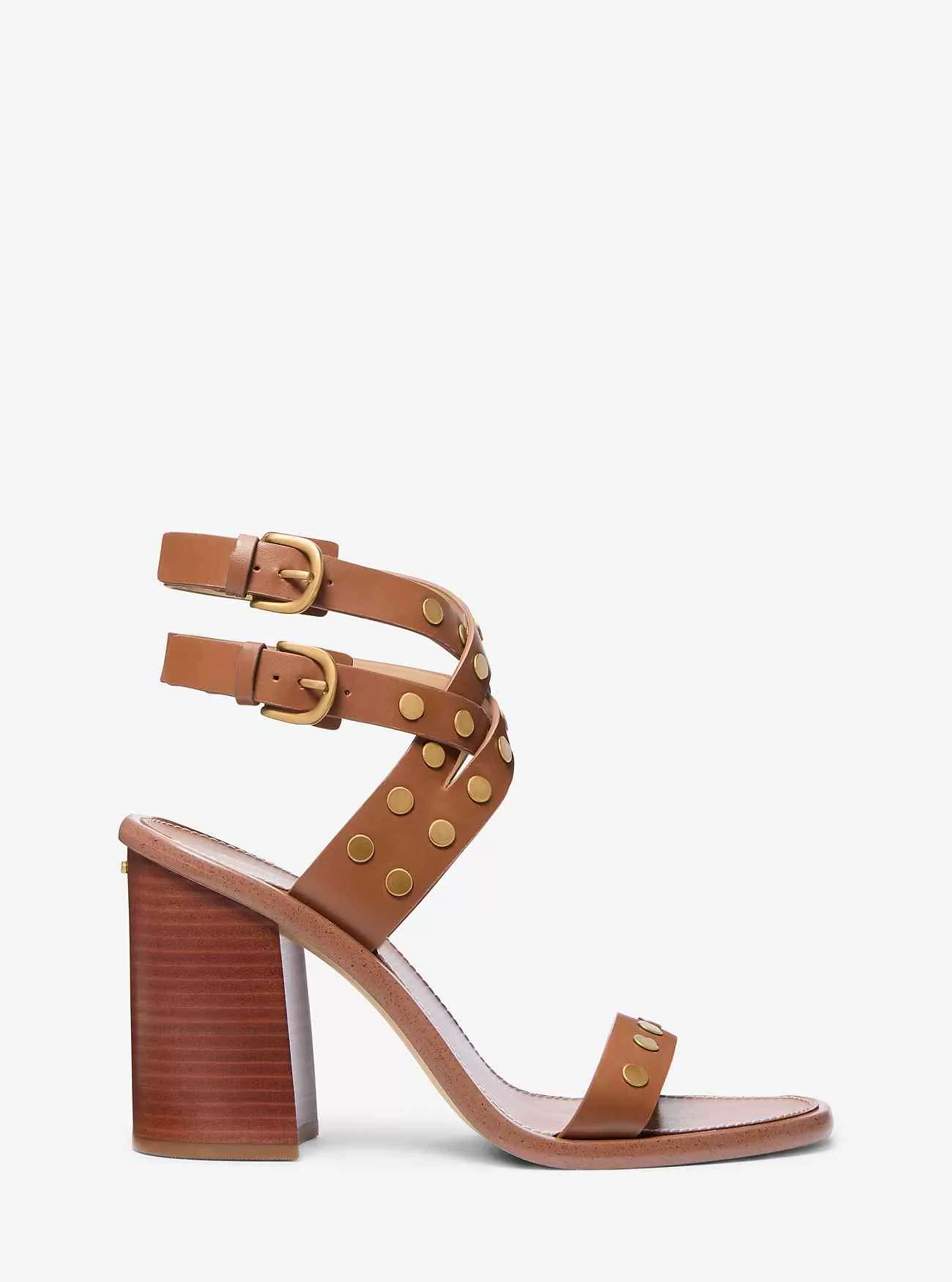 Sandalo Irene in pelle con borchie