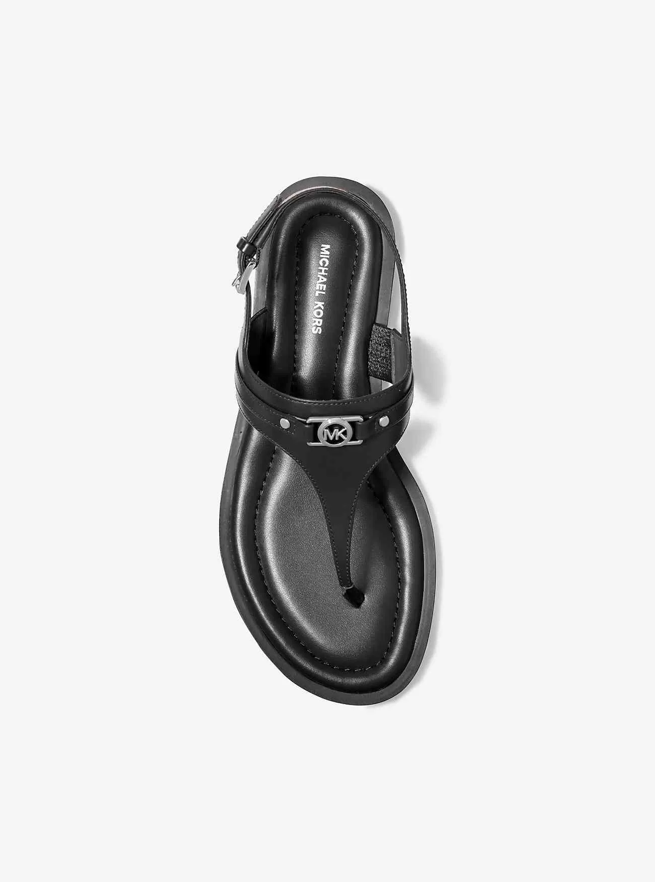 Sandalo Mandy in pelle con cinturino a T Sandalo Mandy in pelle con cinturino a T