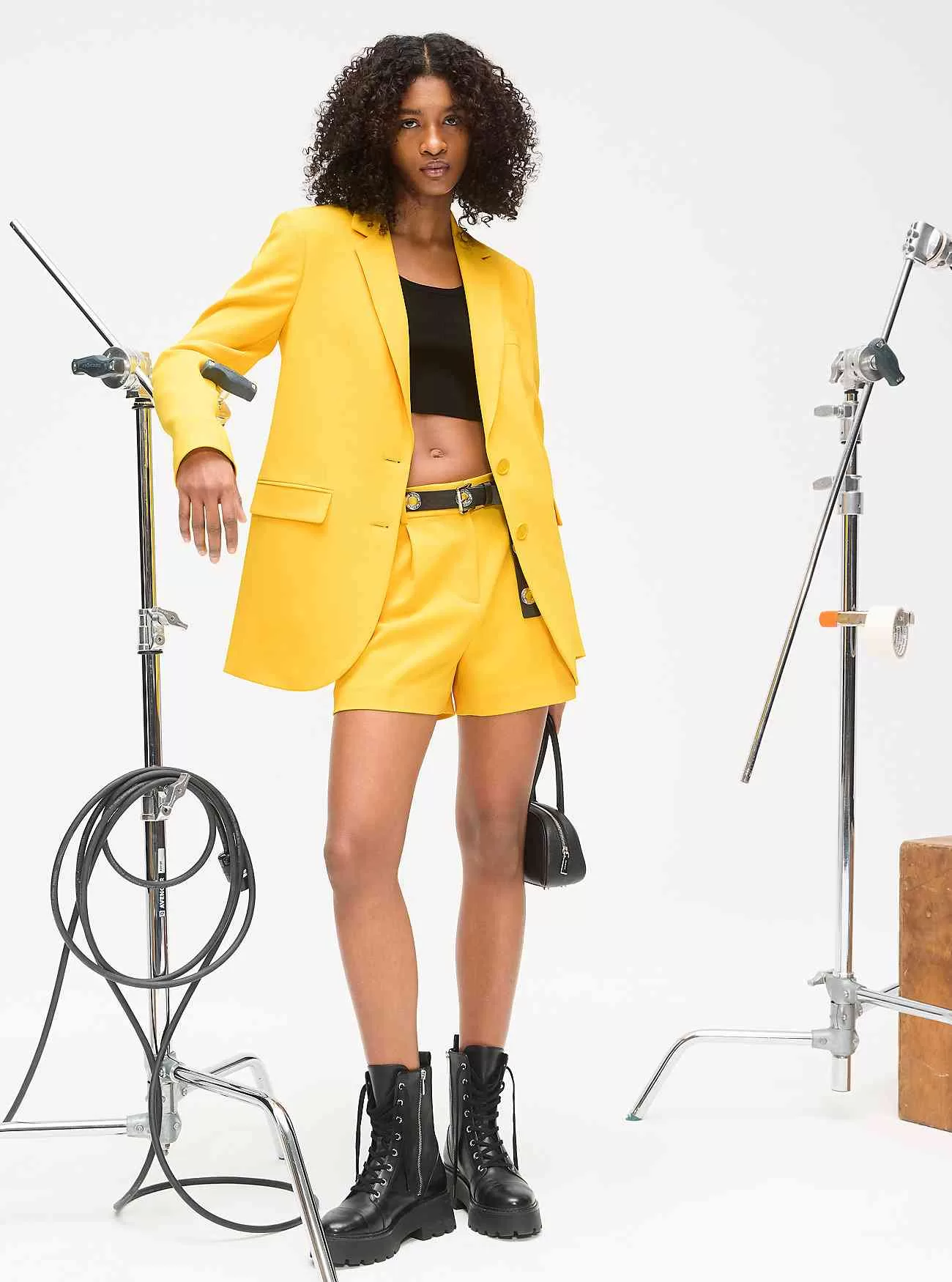 Shorts in crêpe a pieghe Shorts in crêpe a pieghe