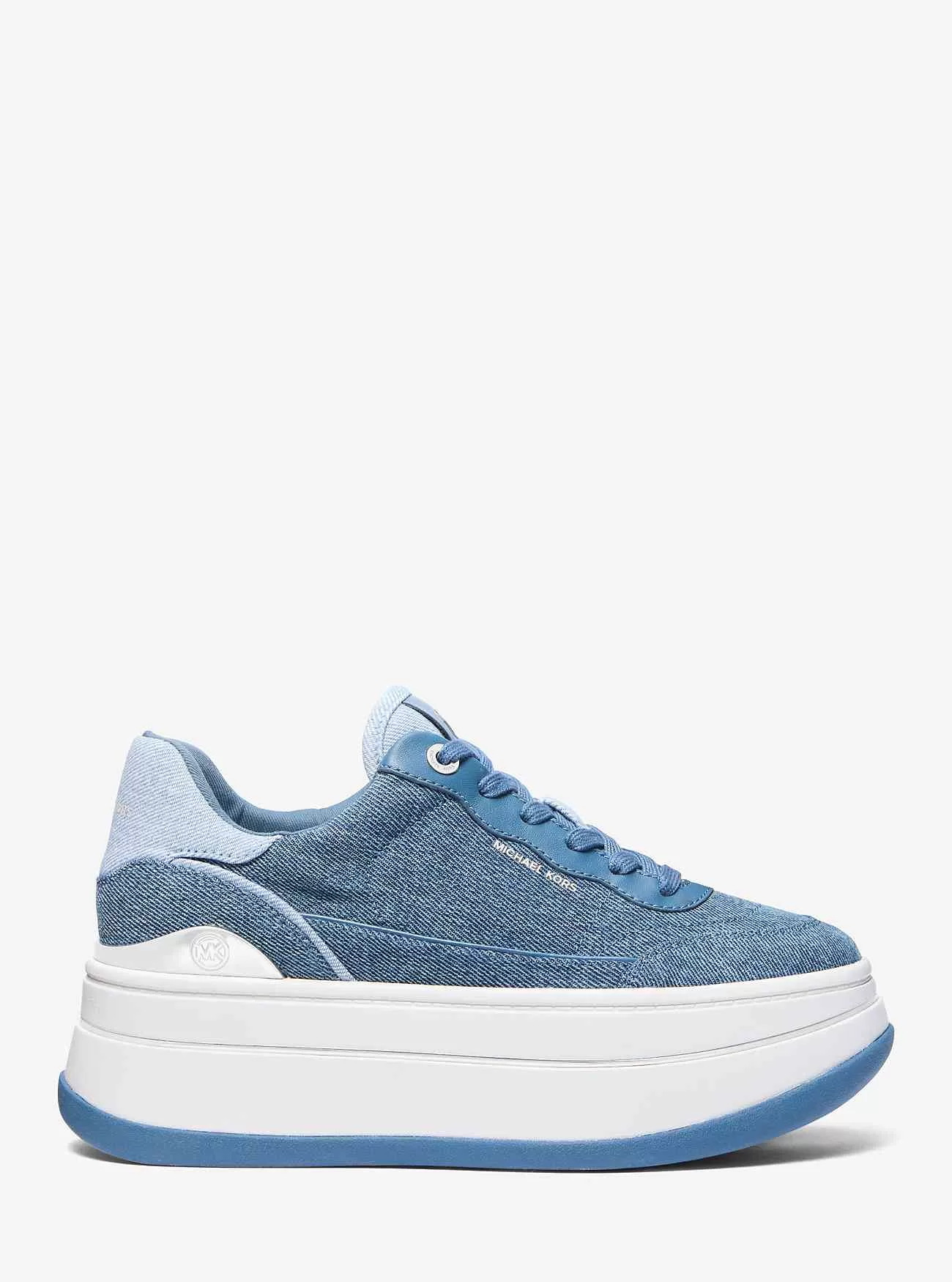 Sneaker Hayes con plateau in denim bicolore