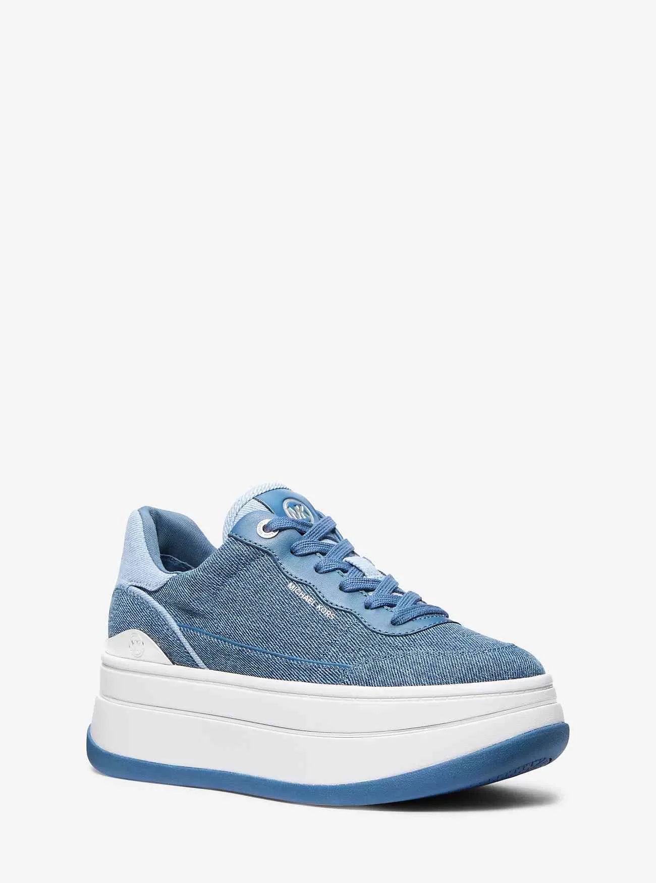 Sneaker Hayes con plateau in denim bicolore