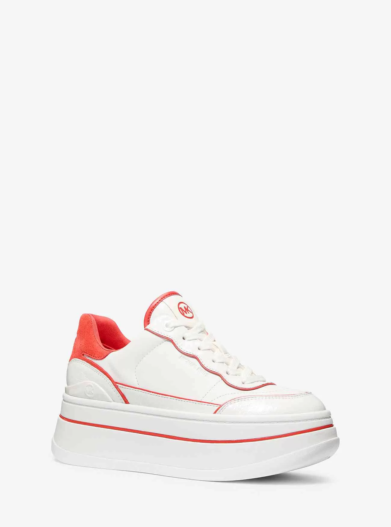 Sneaker Hayes con plateau in pelle bicolore