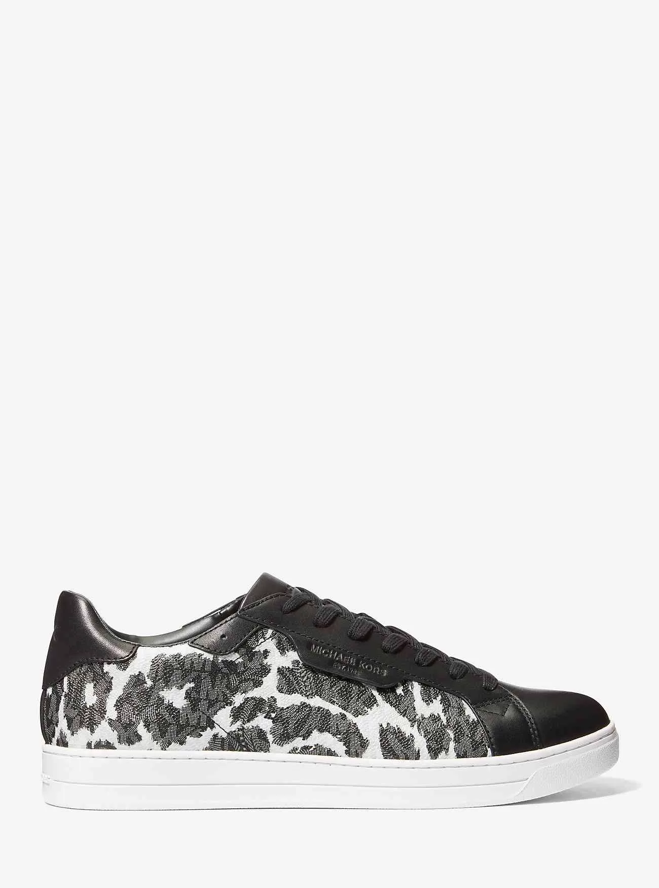 Sneaker Keating con logo leopardato e pelle