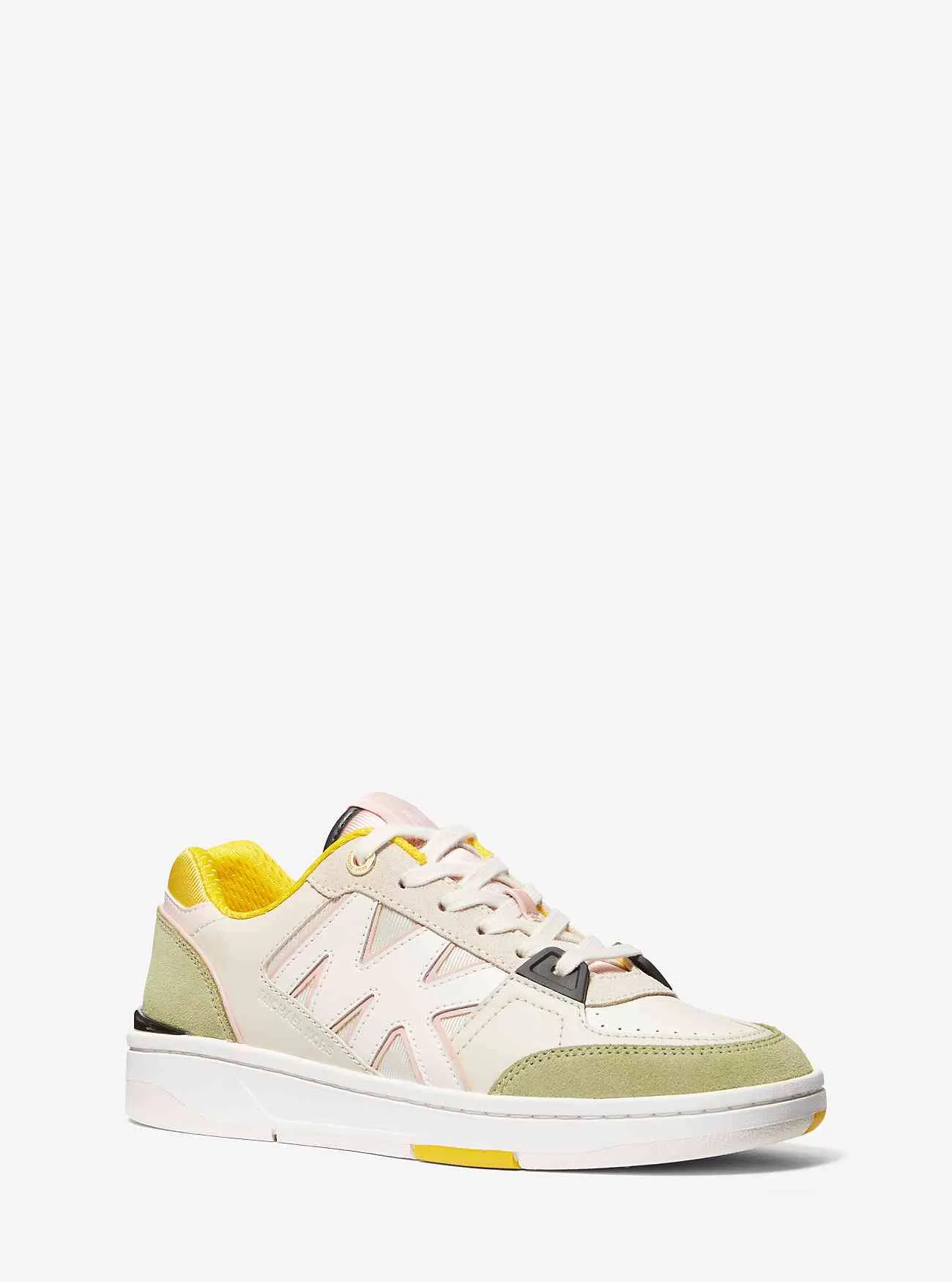 Sneaker Rebel in pelle color block e mesh