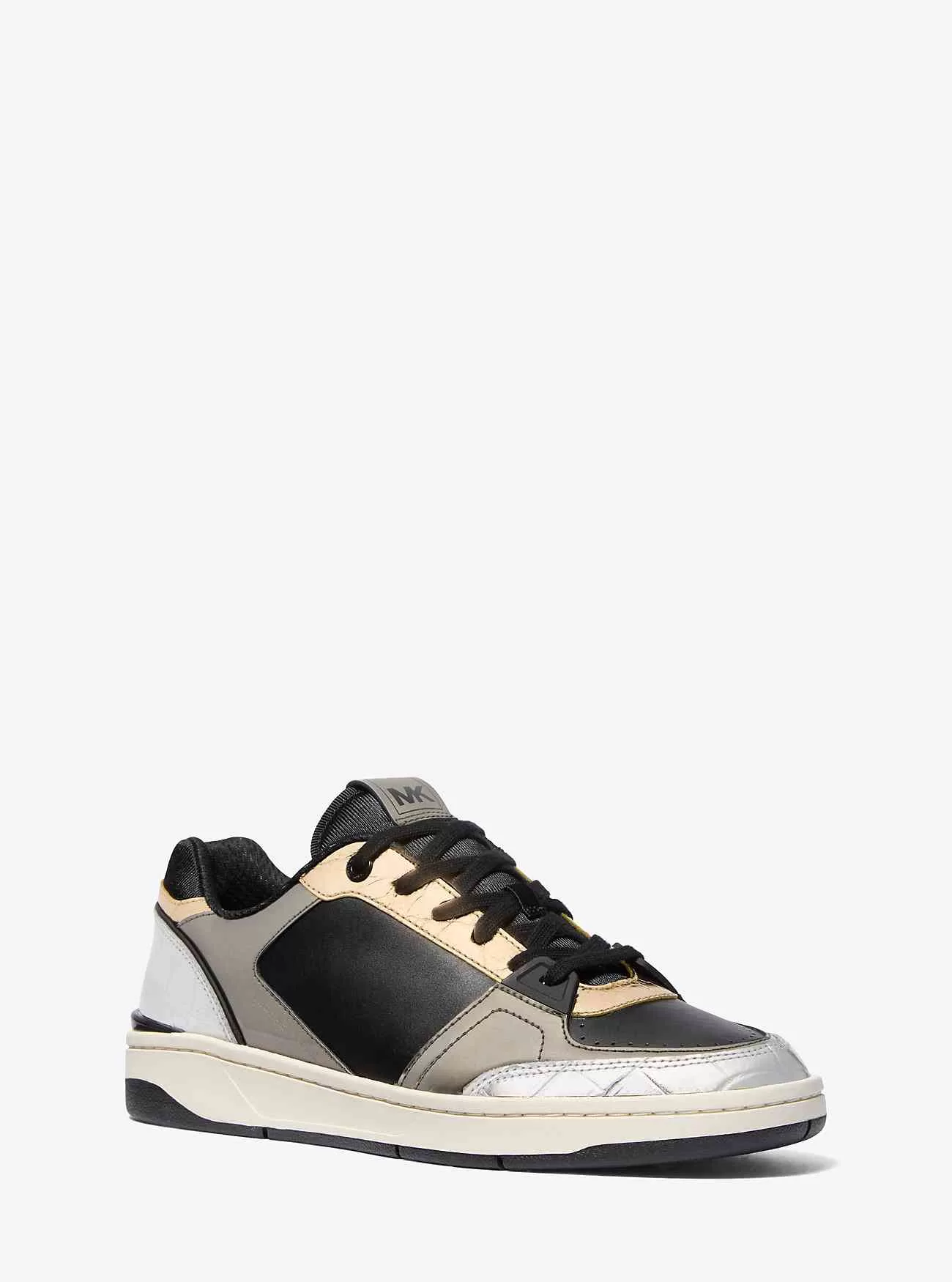 Sneaker Rebel in pelle color block