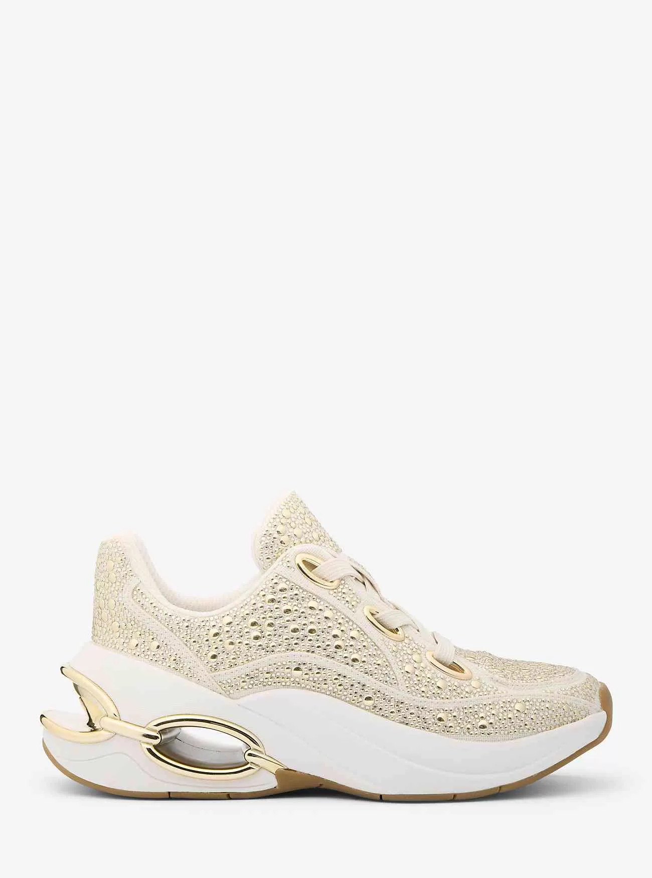 Sneaker Toni in misto lino decorato