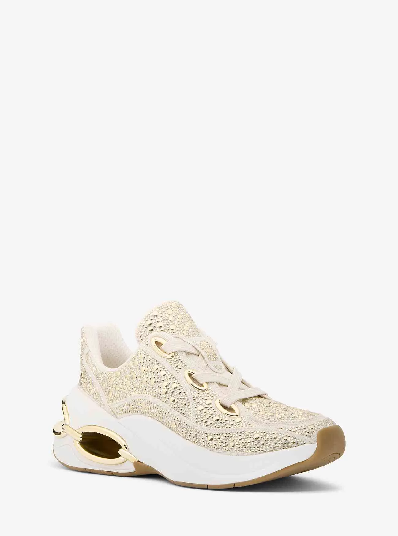 Sneaker Toni in misto lino decorato