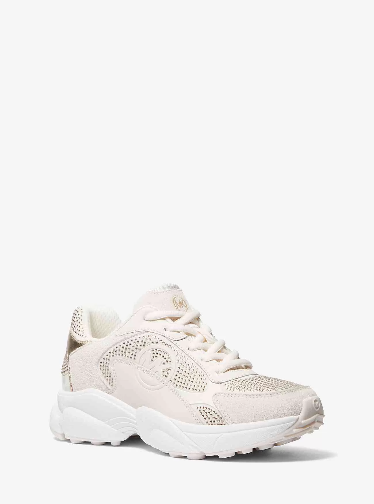 Sneaker in scuba e pelle decorata Sami