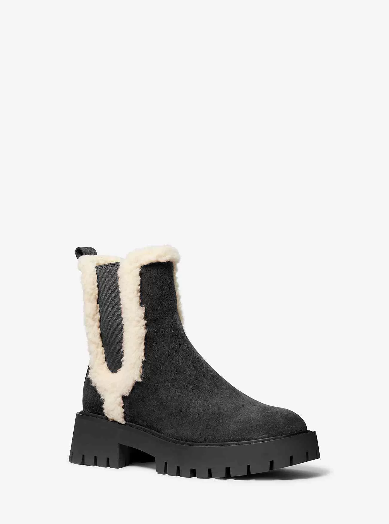 Stivale Asher in pelle scamosciata e finto shearling